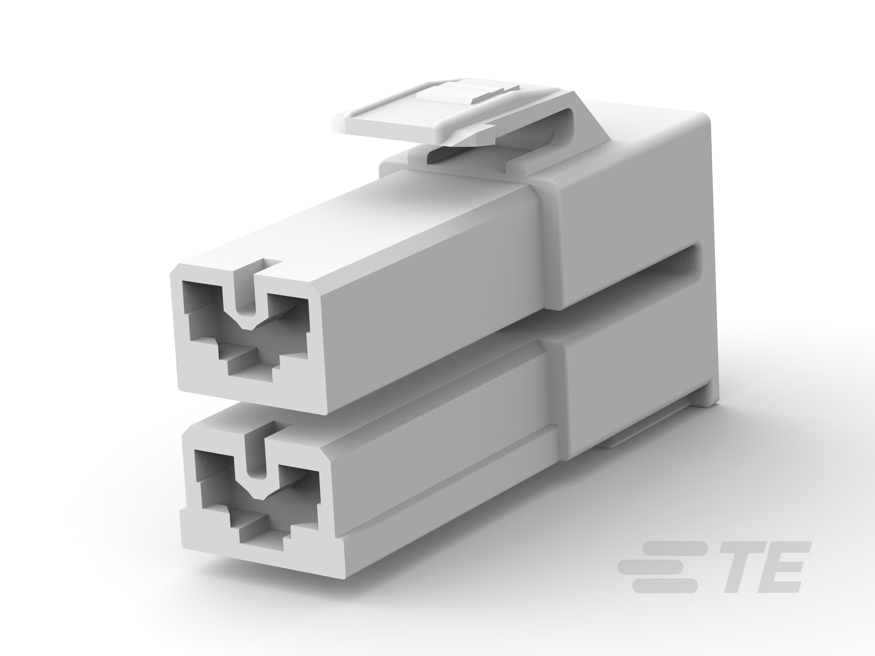 2 POS PL 187 HOUSING NATURAL 6/6 NYLON-1-1743102-1