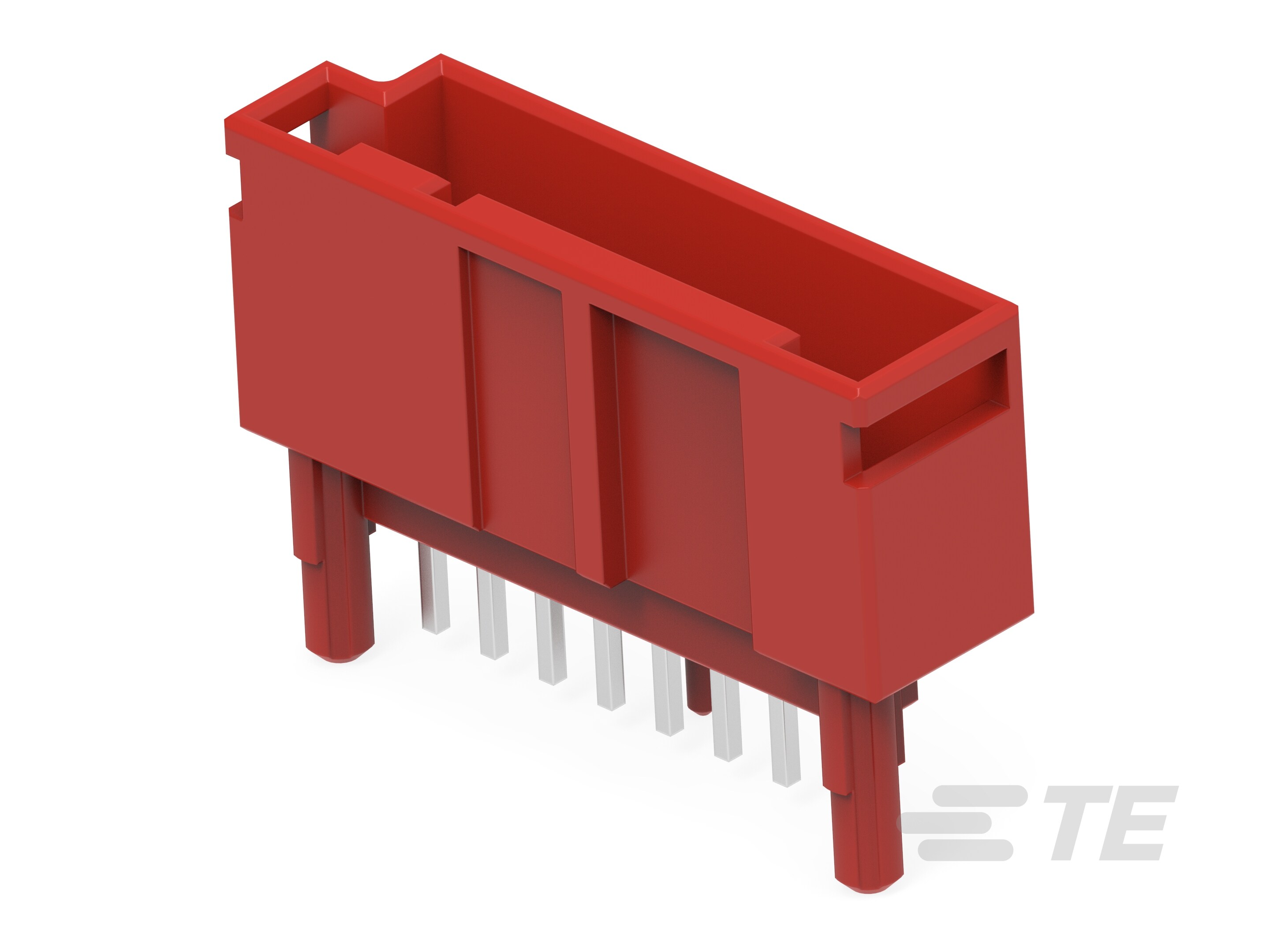 MQS HDR 8P ASSY(V-TYPE/B) RED-1-1743386-6