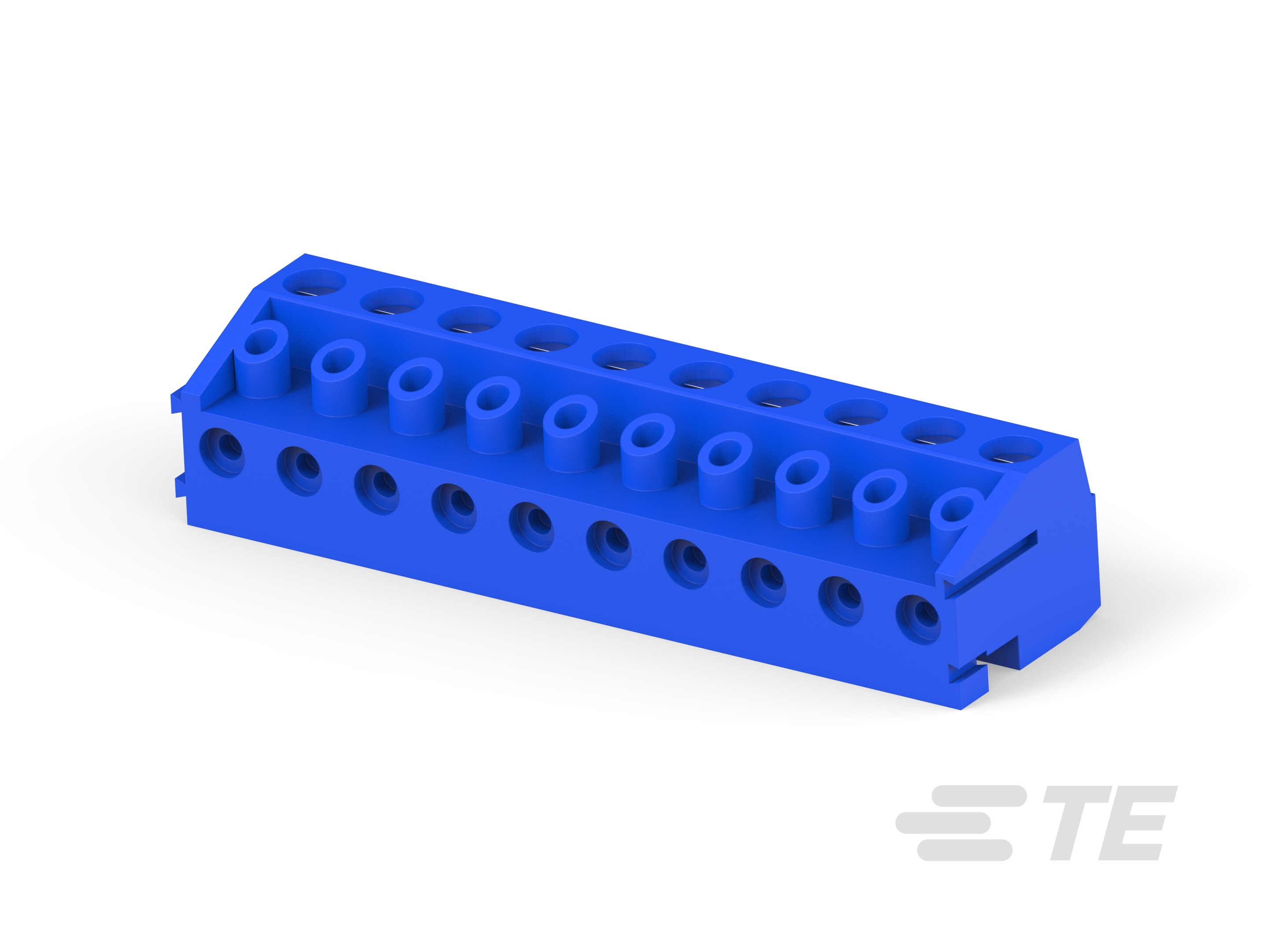 10P TB Plug,w/interlock,90deg,5mm, Blue-1-1776263-0