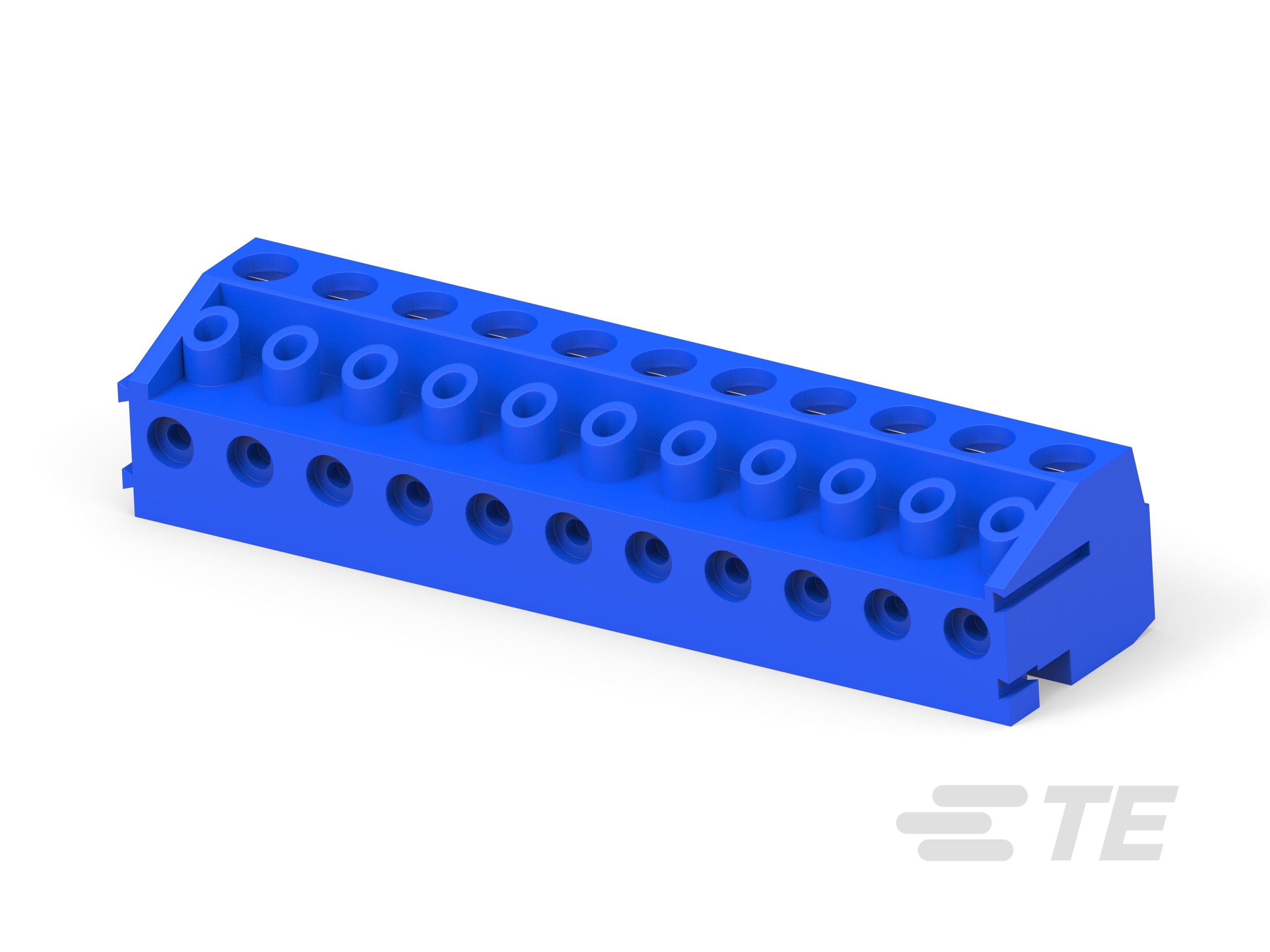 11P TB Plug,w/interlock,90deg,5mm, Blue-1-1776263-1