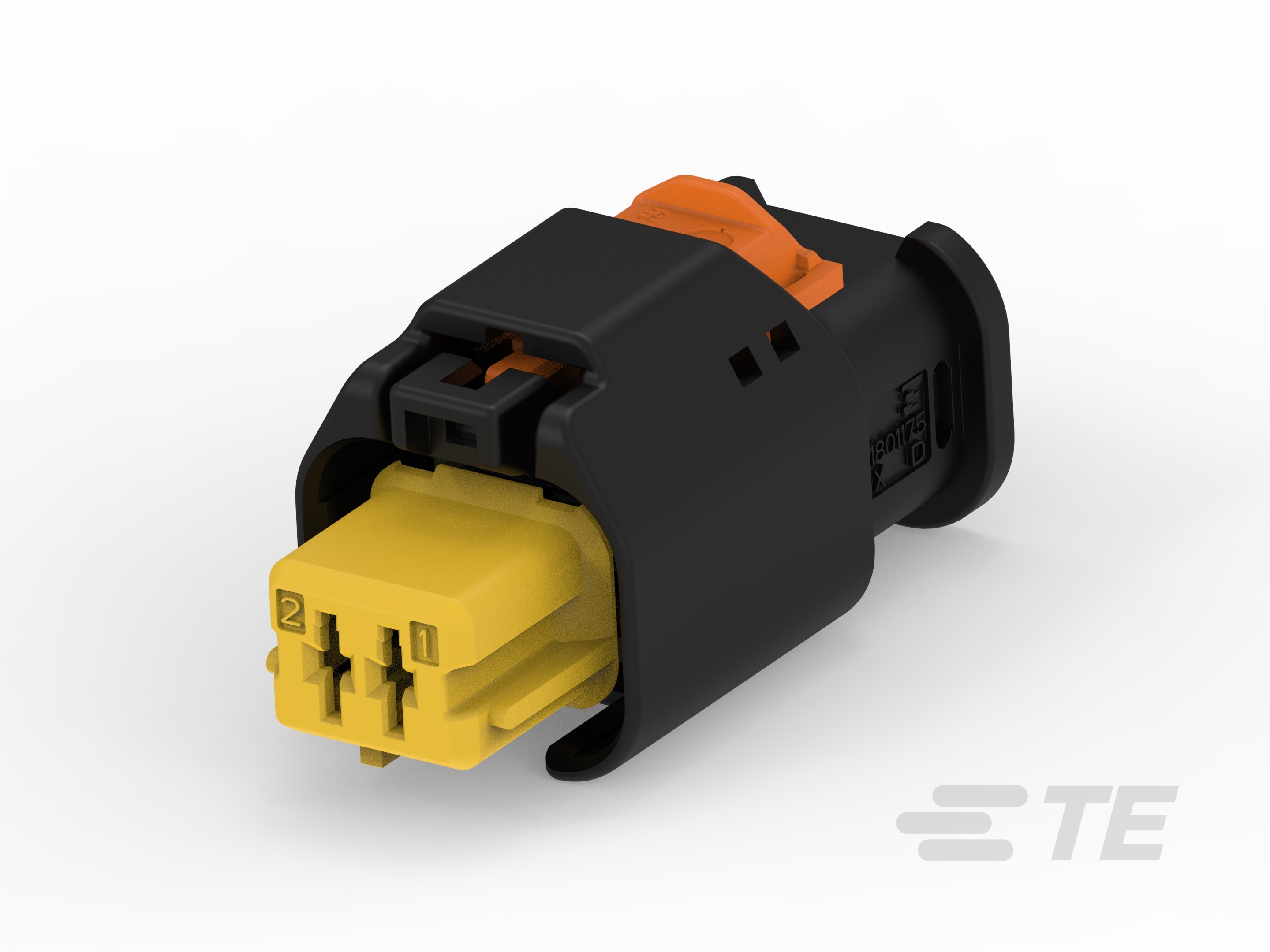 2W RECEPTACLE HP CONNECTOR YELLOW-1-1801175-4