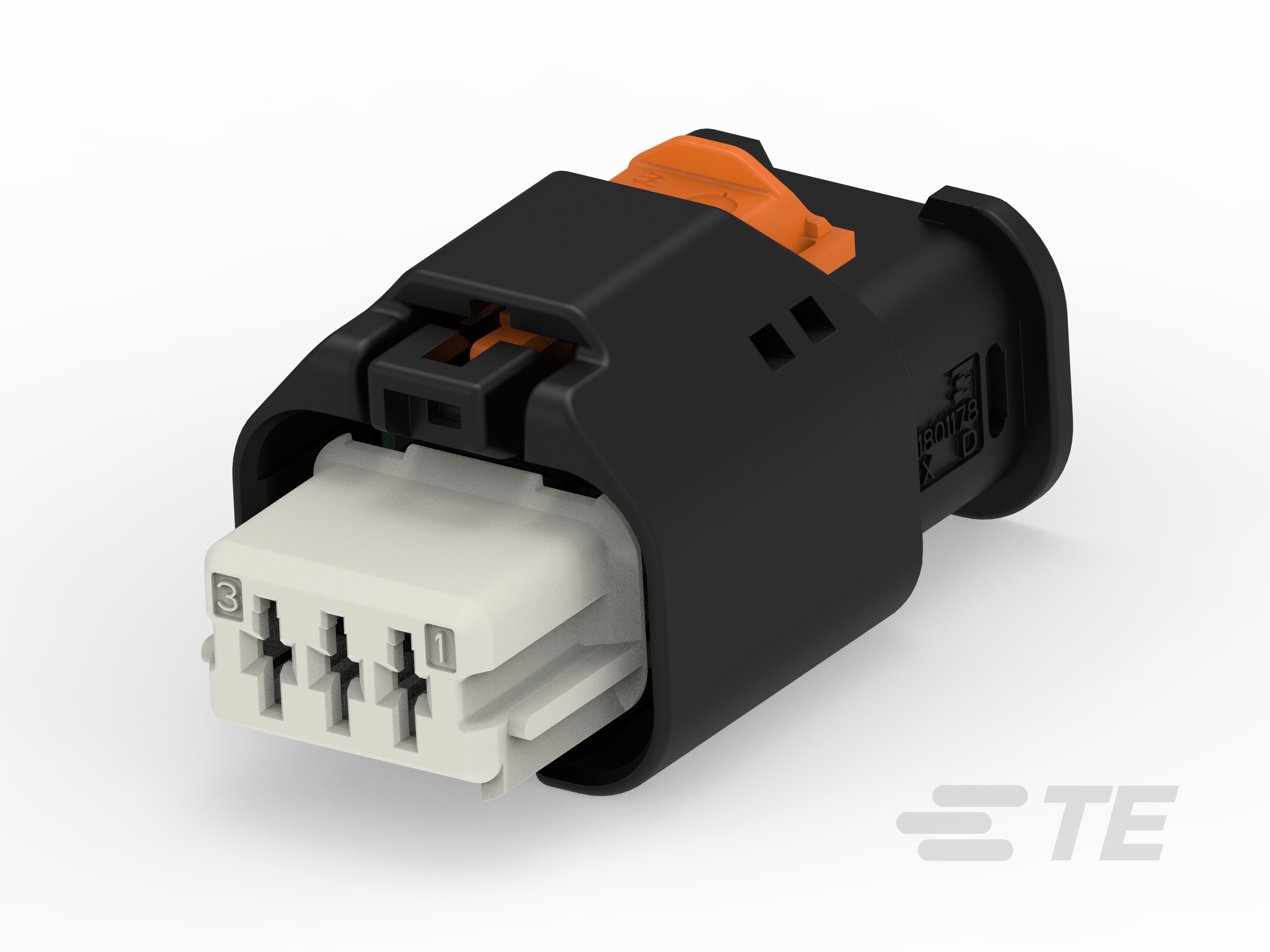 3W RECEPTACLE HP CONNECTOR WHITE-1-1801178-7