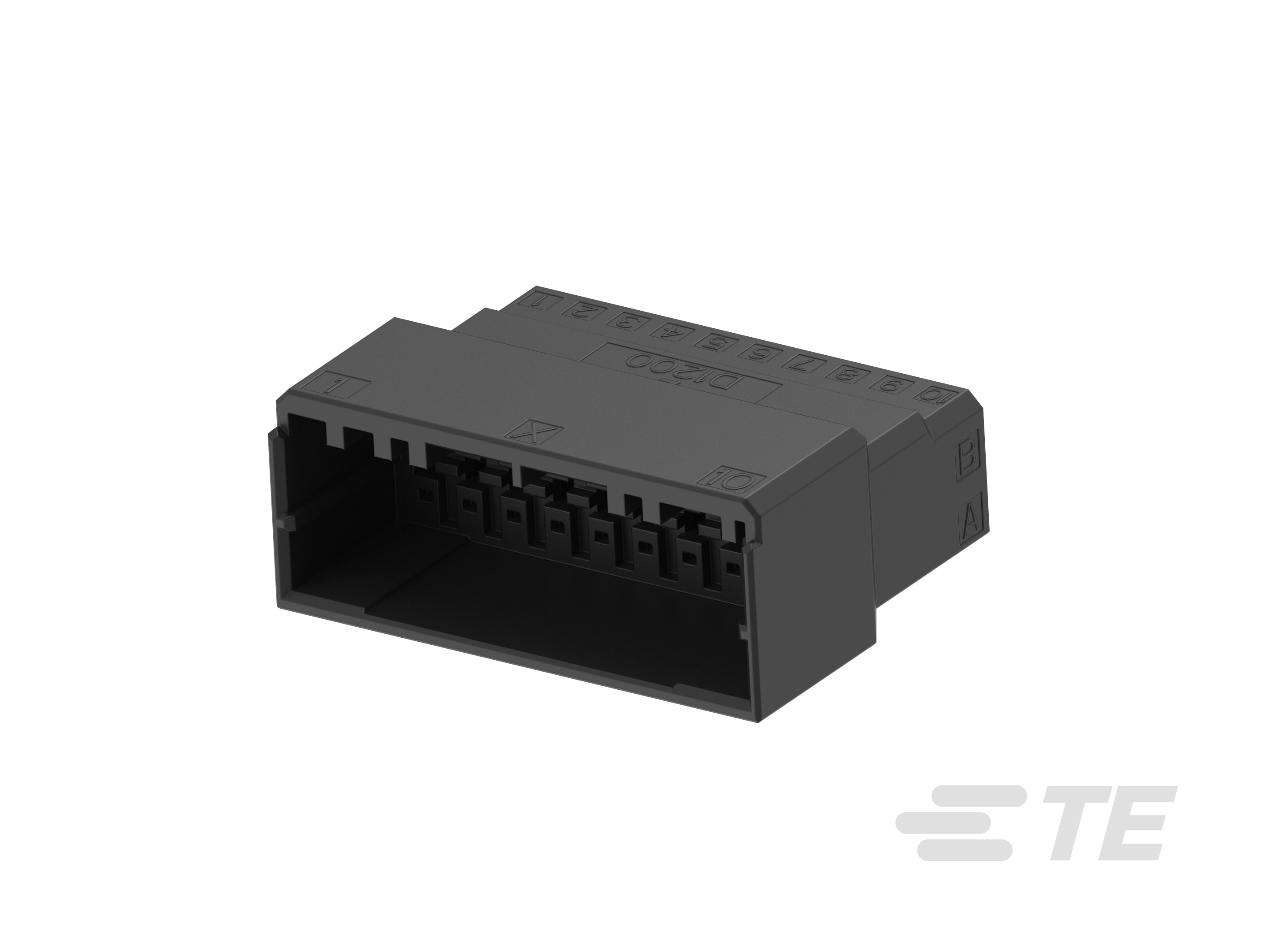 DYNAMIC 1200D TAB HSG 20P F/H BLACK Y-2-1903130-0