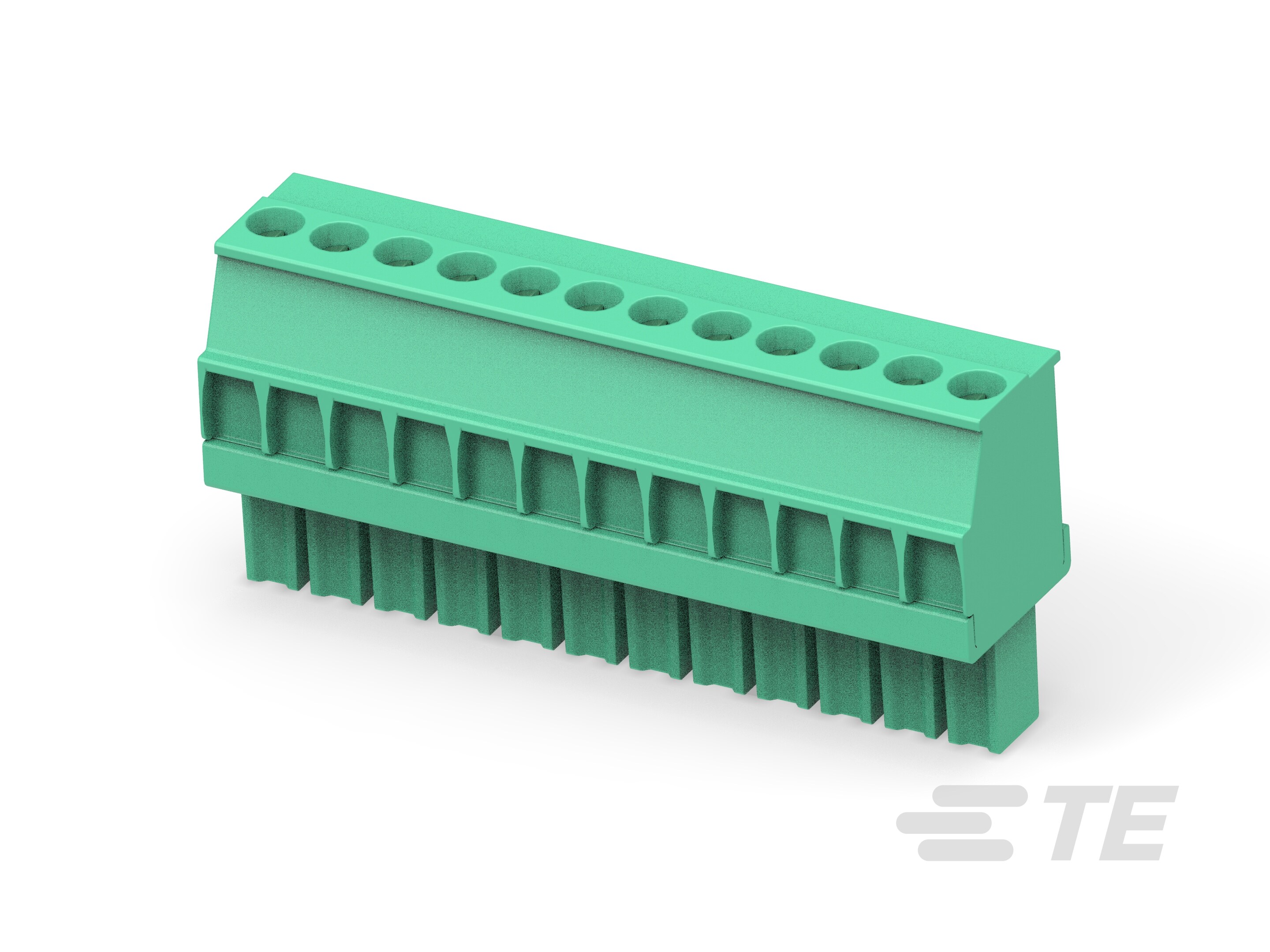 Str Plug, 3.5mm, Green, LH, 12-1-1986371-2