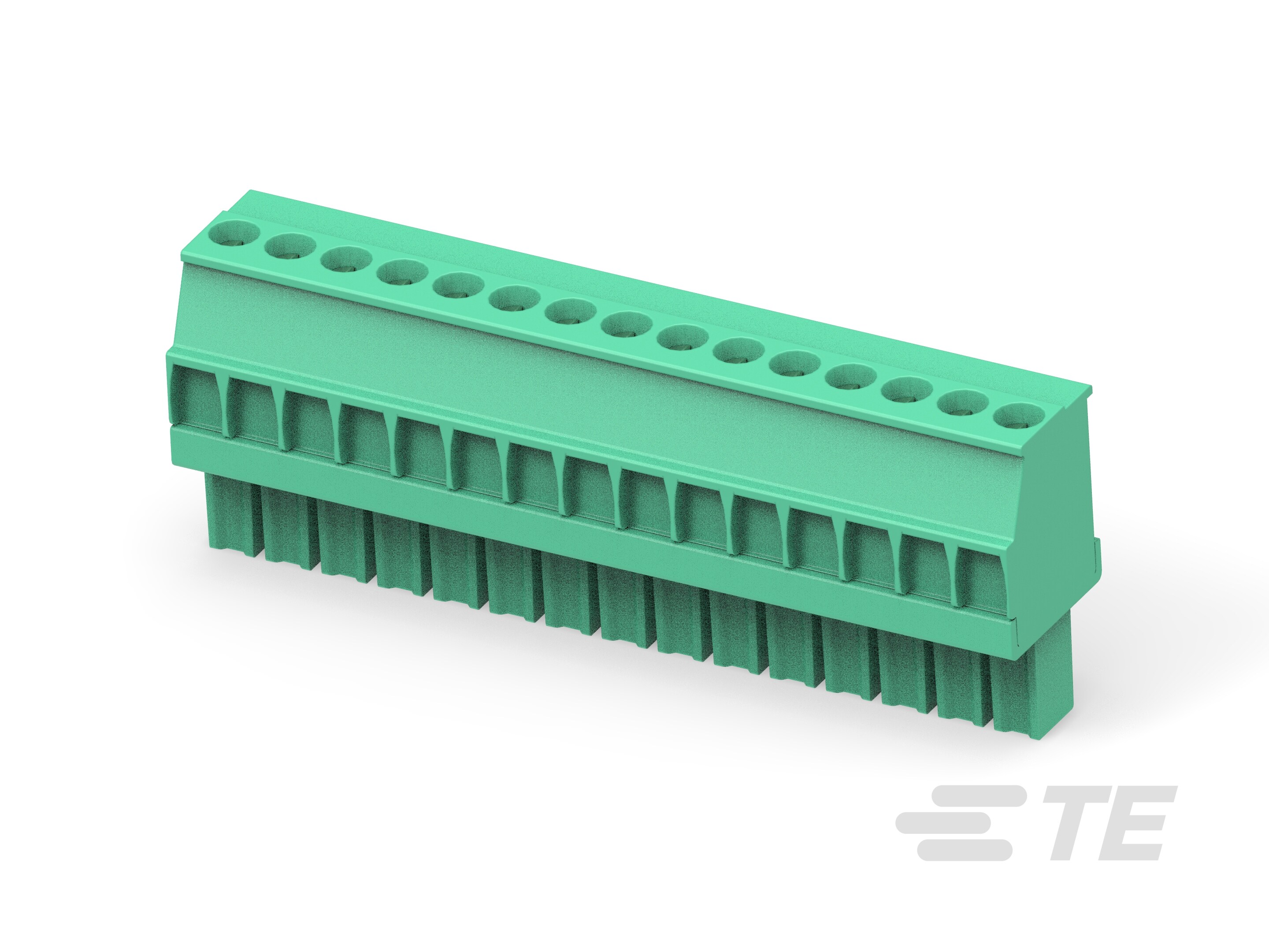Str Plug, 3.5mm, Green, LH, 15-1-1986371-5