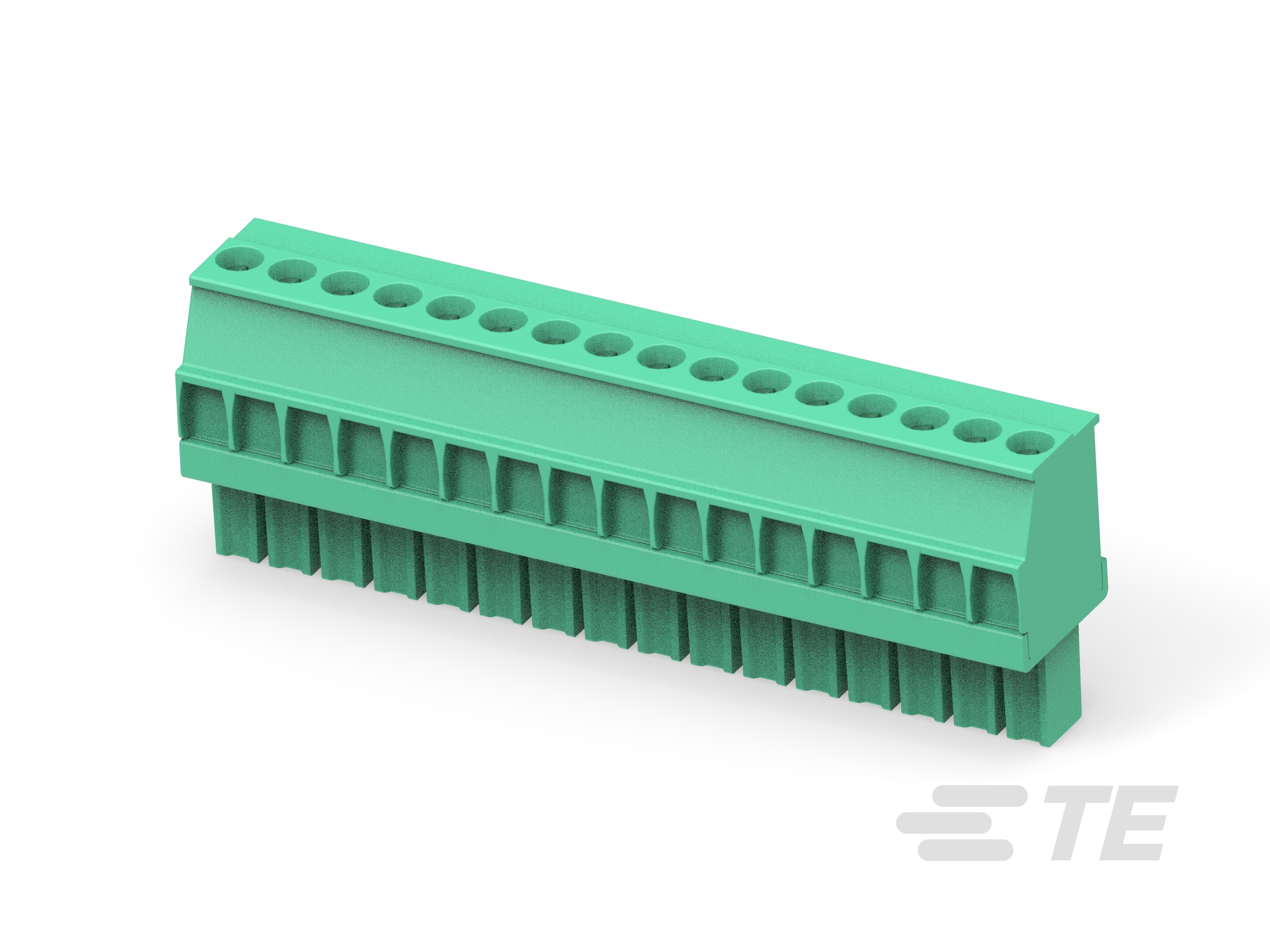Str Plug, 3.5mm, Green, LH, 16-1-1986371-6