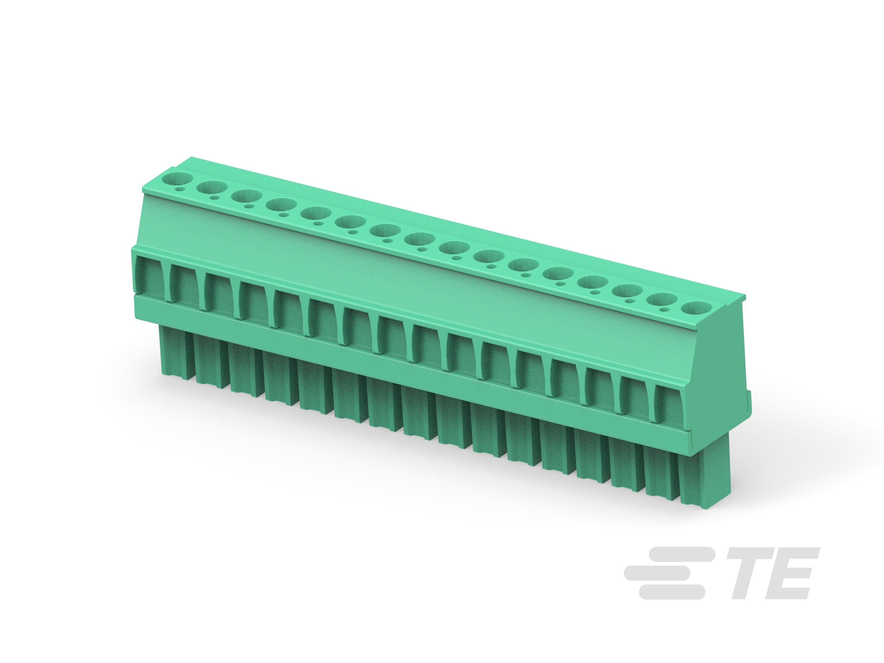 Str Plug, 3.81mm, Green, LH, 16 posn-1-1986375-6