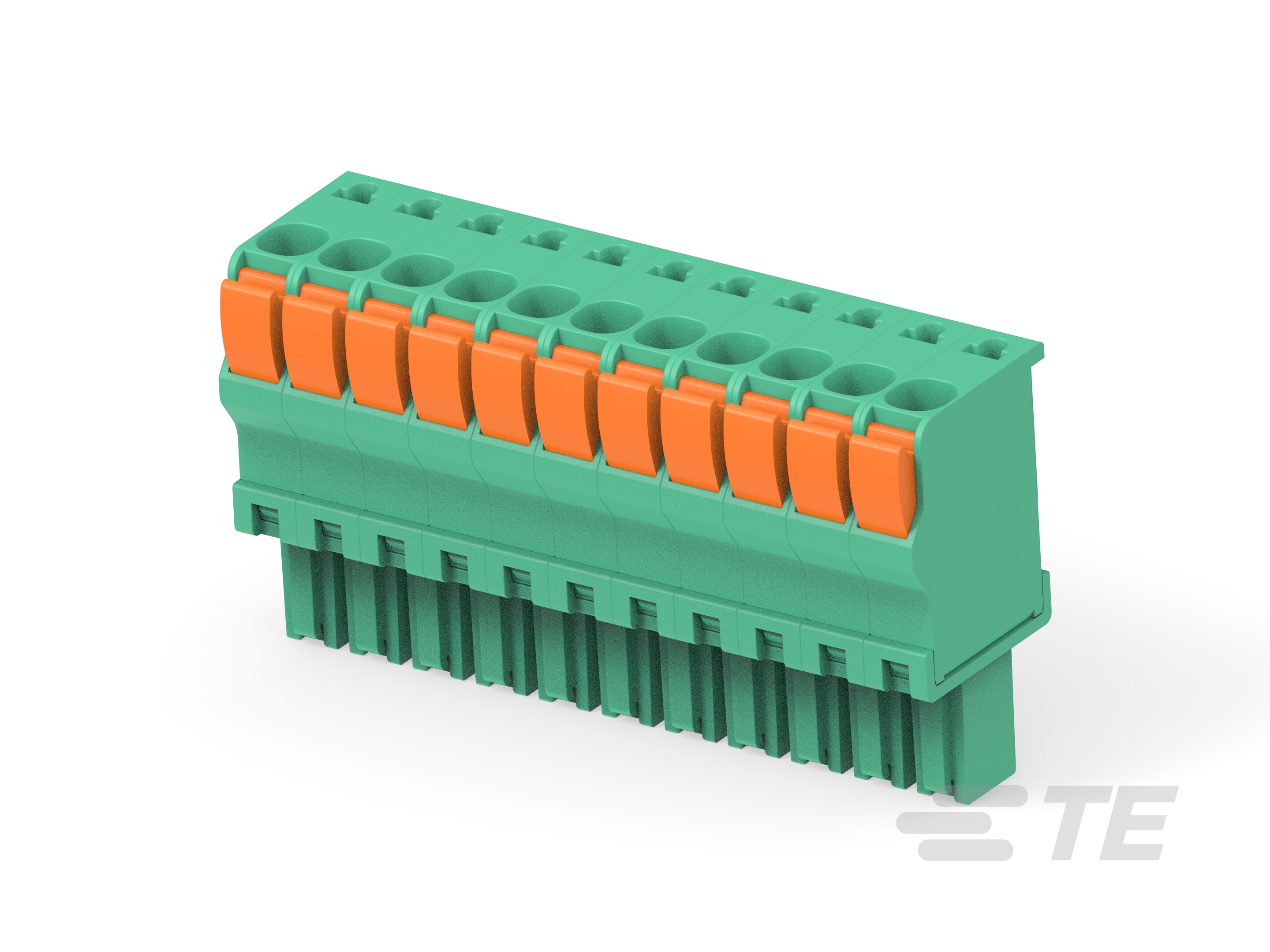 STR PLUG SPRING TYPE RH 11P, 3.50mm-1-1986692-1