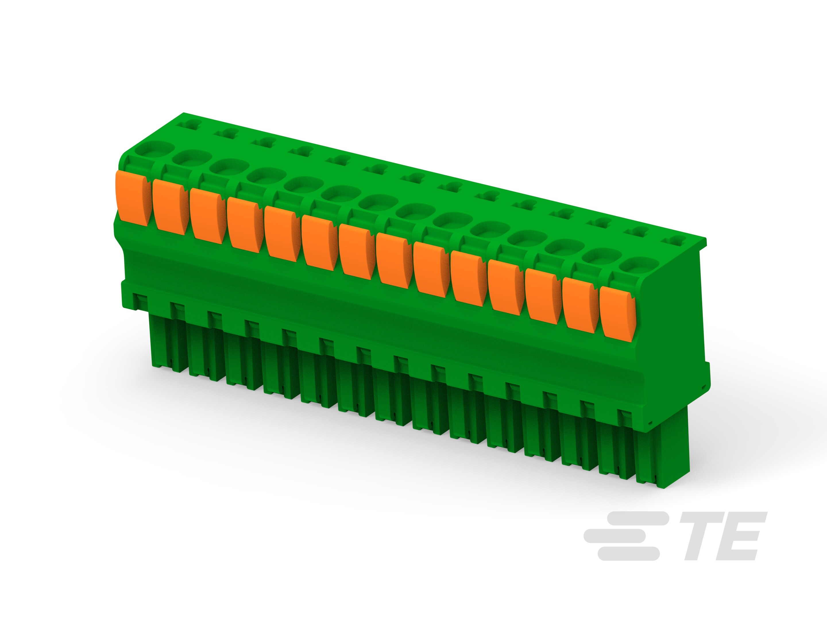 STR PLUG SPRING TYPE RH 14P, 3.81mm-1-1986720-4