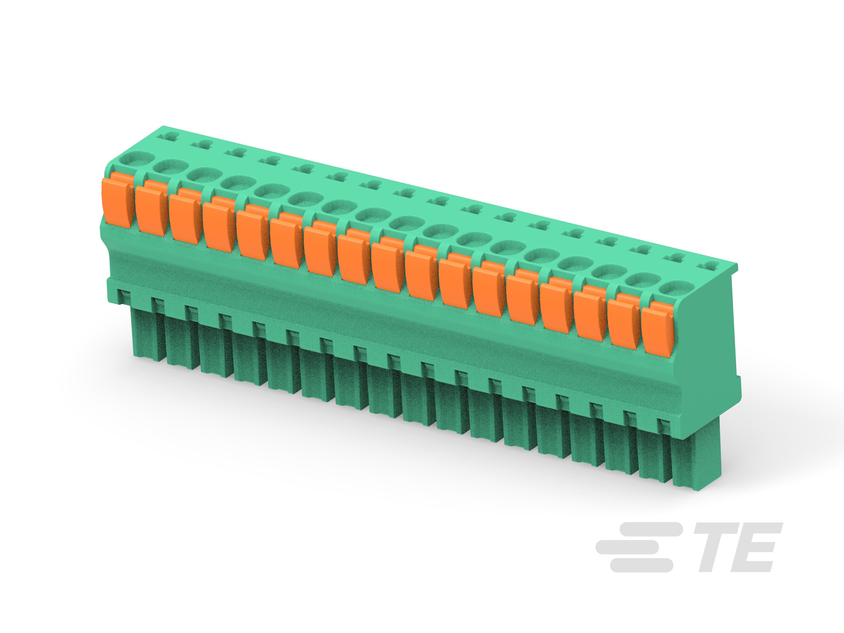 STR PLUG SPRING TYPE LH 17P, 3.81mm-1-1986722-7