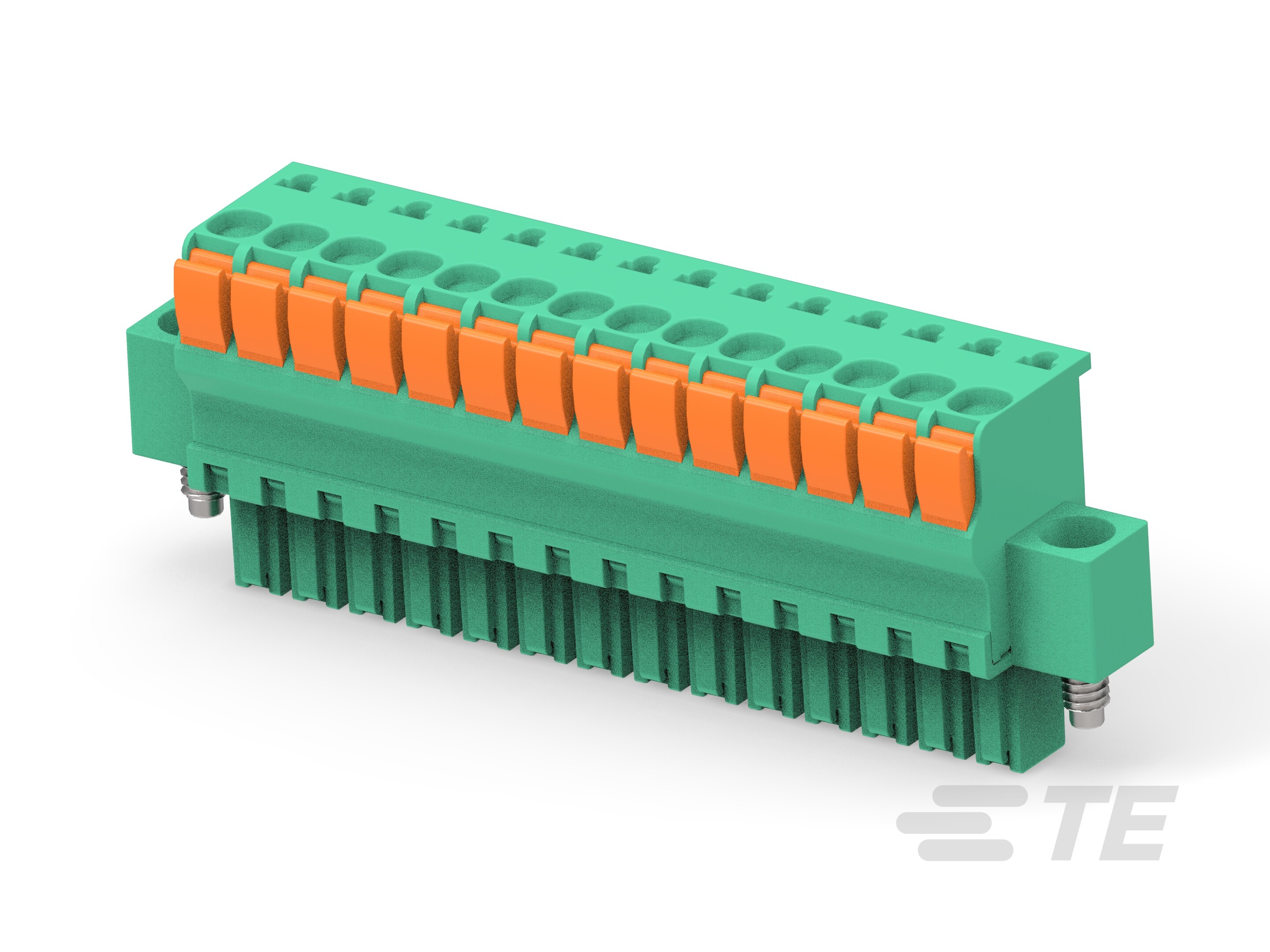 STR PLUG SPRING TYPE RH 14P, 3.50mm-1-1986723-4