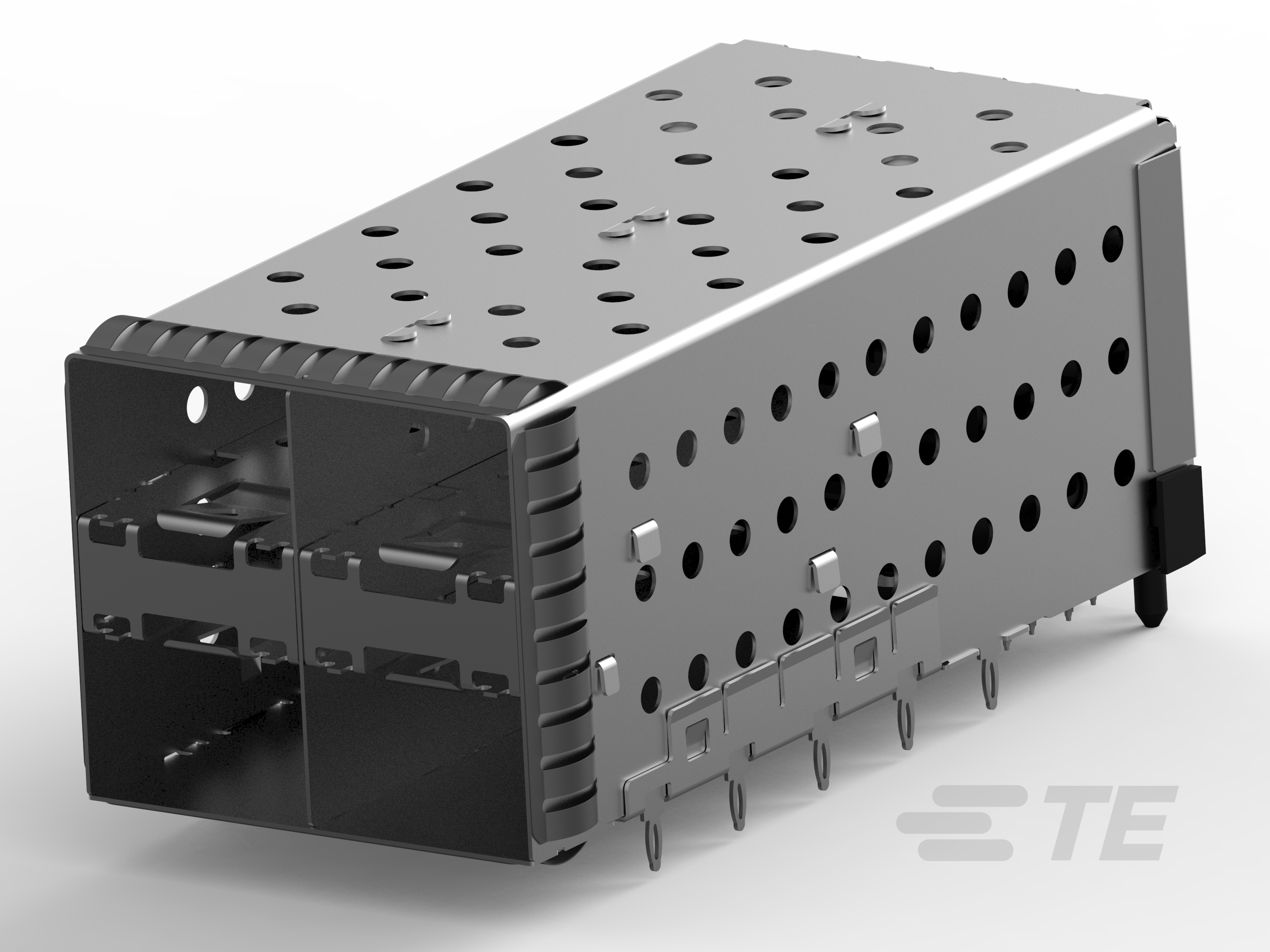 SFP+ assy 2x2 EMI Spg No LP Enhanced-1-2007637-8