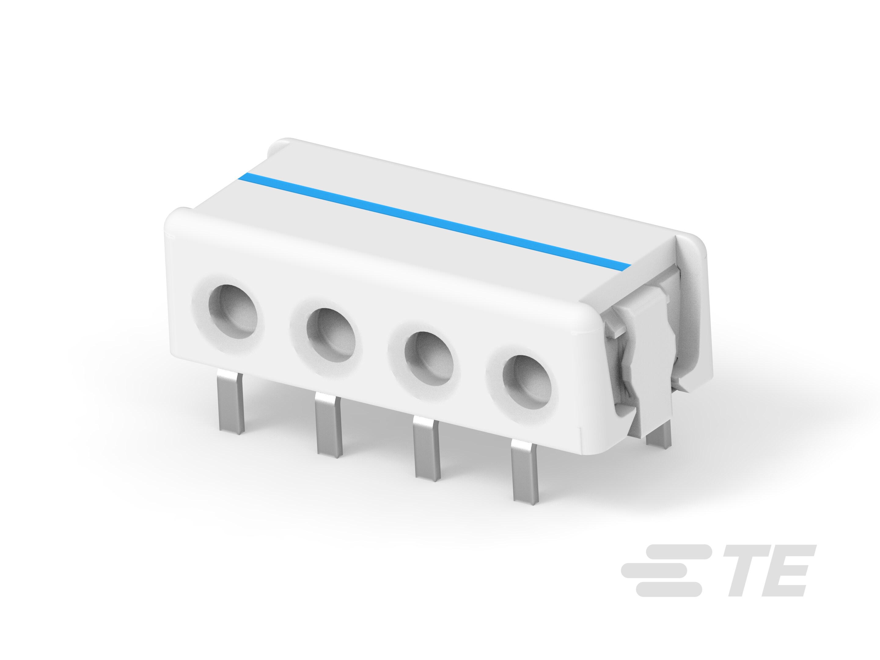 Connector, Thru Hole-IDC, 4 pos, 20AWG-1-2106751-4