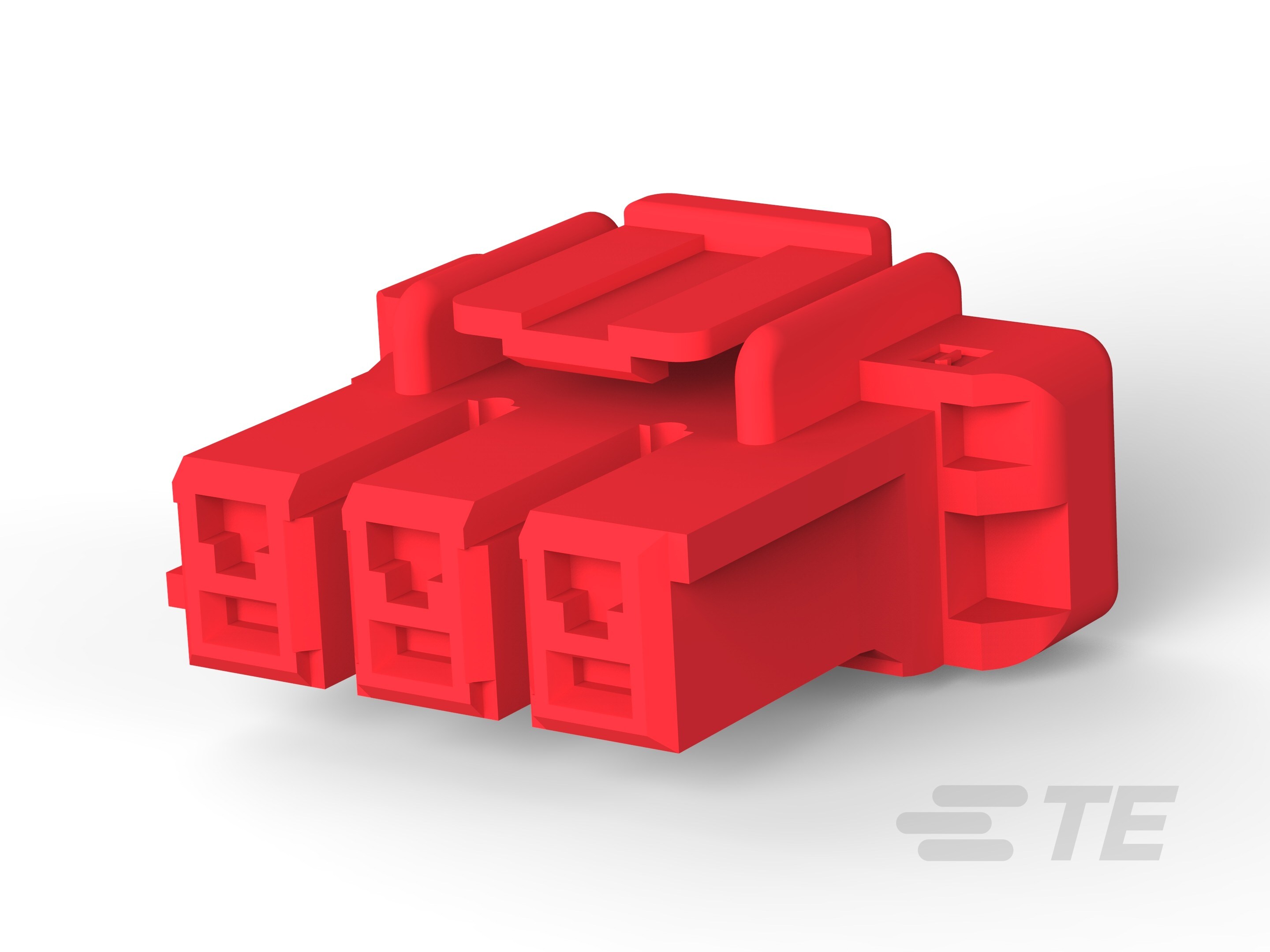 5MM POWER KEY 3P PLUG HSG RED-1-2174299-2
