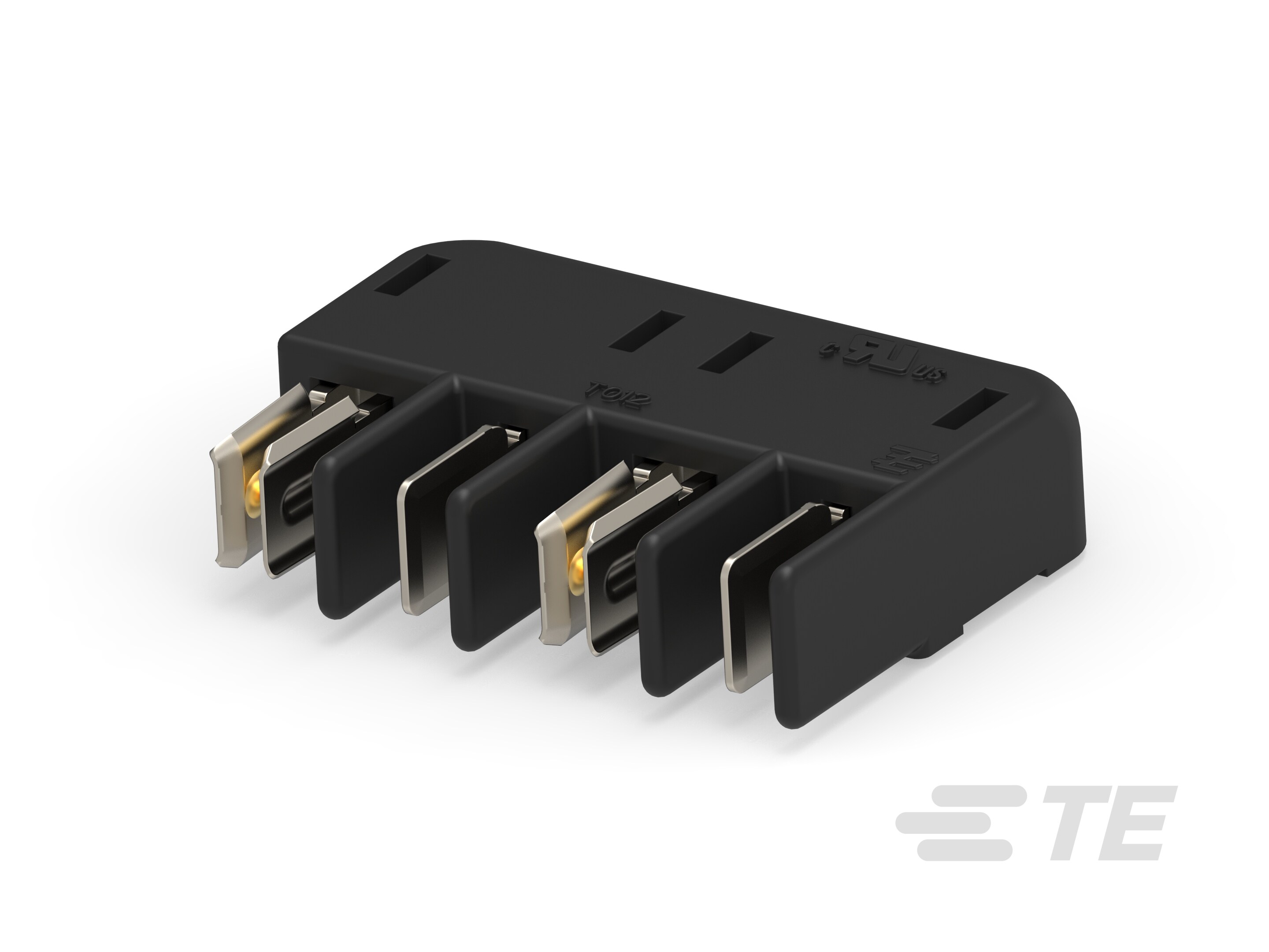 CONN,BLADE & RECT 4 POS,SELECT GOLD,BLK-1-2213613-2