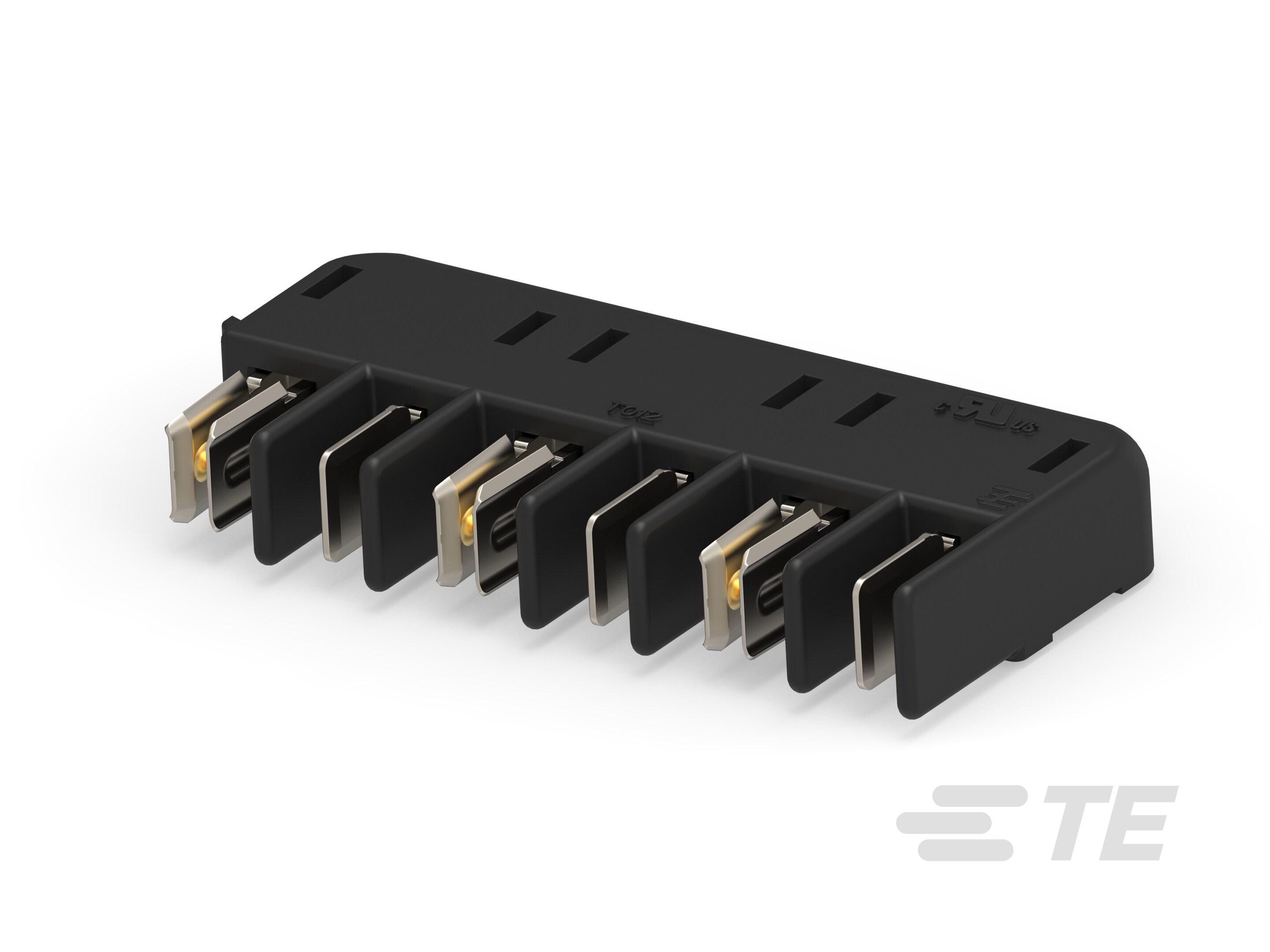 HERM BLADE & REC,6 POS,LATCH,SEL GLD,BLK-1-2213614-3