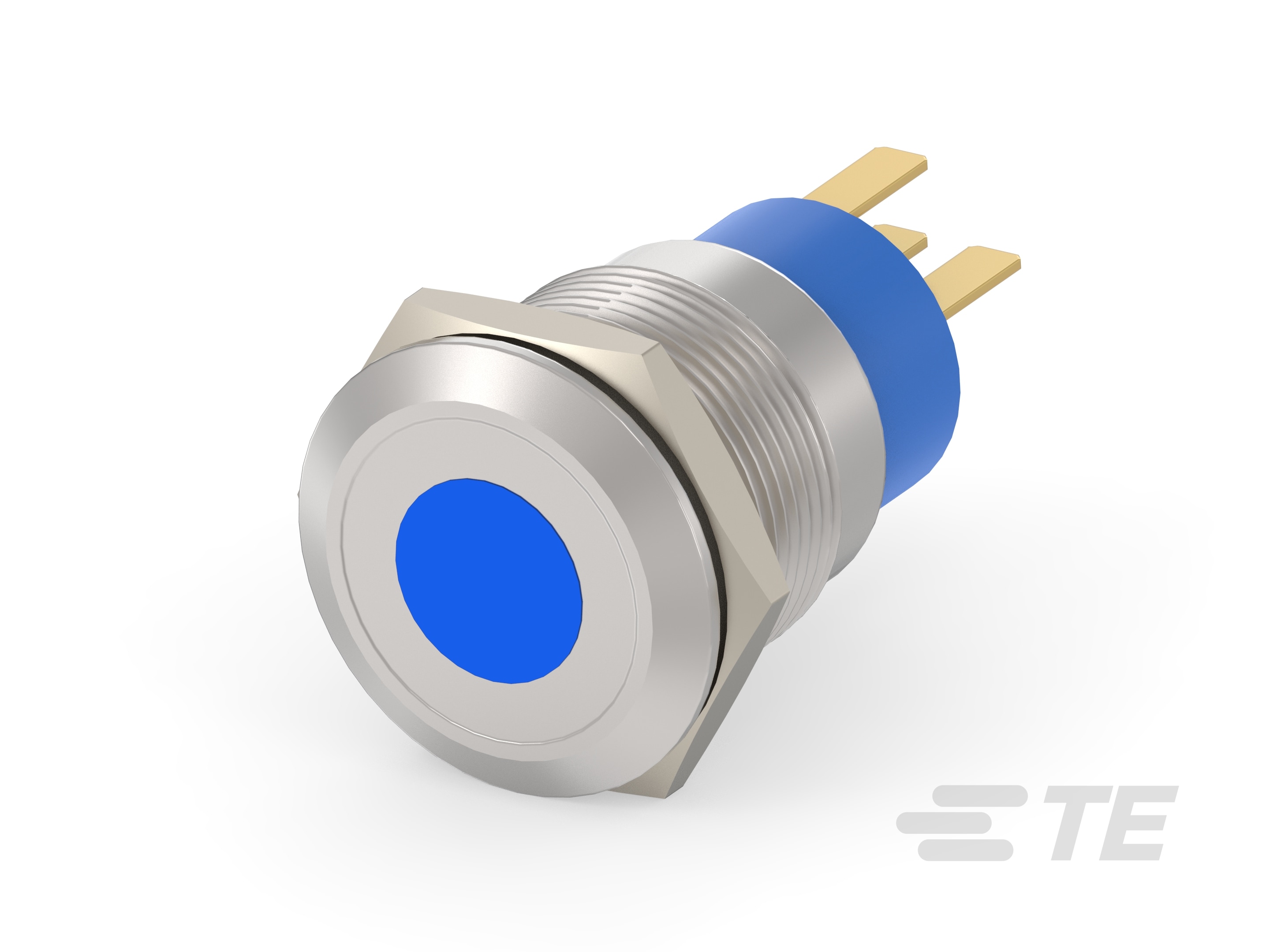 AV19 SPM 0.4VA SPOT LED BLUE 24V-2-2213765-0