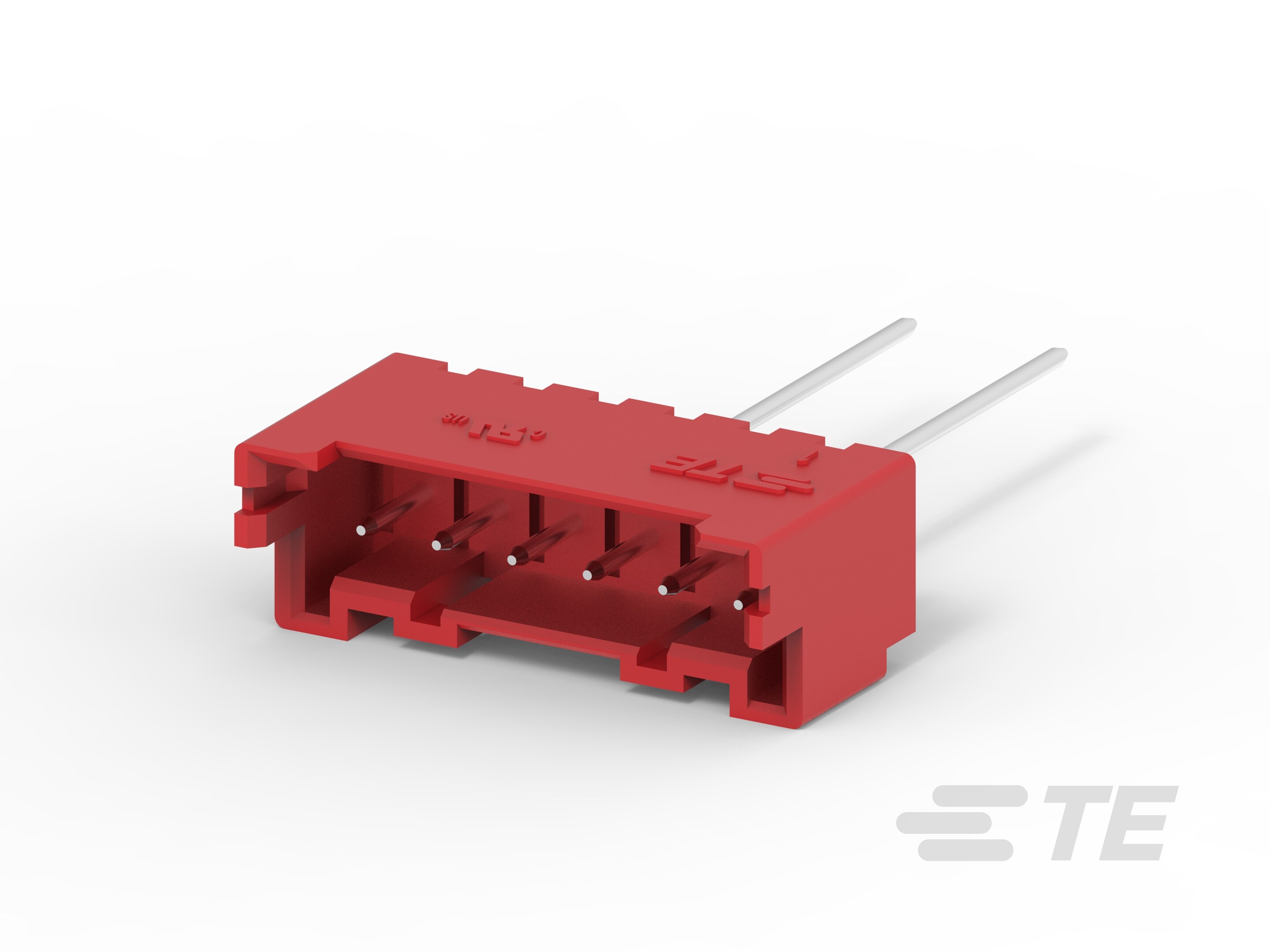 EP2.5 HDR 6P VERT W/O BOSS,TAPING,RED-1-2299683-6