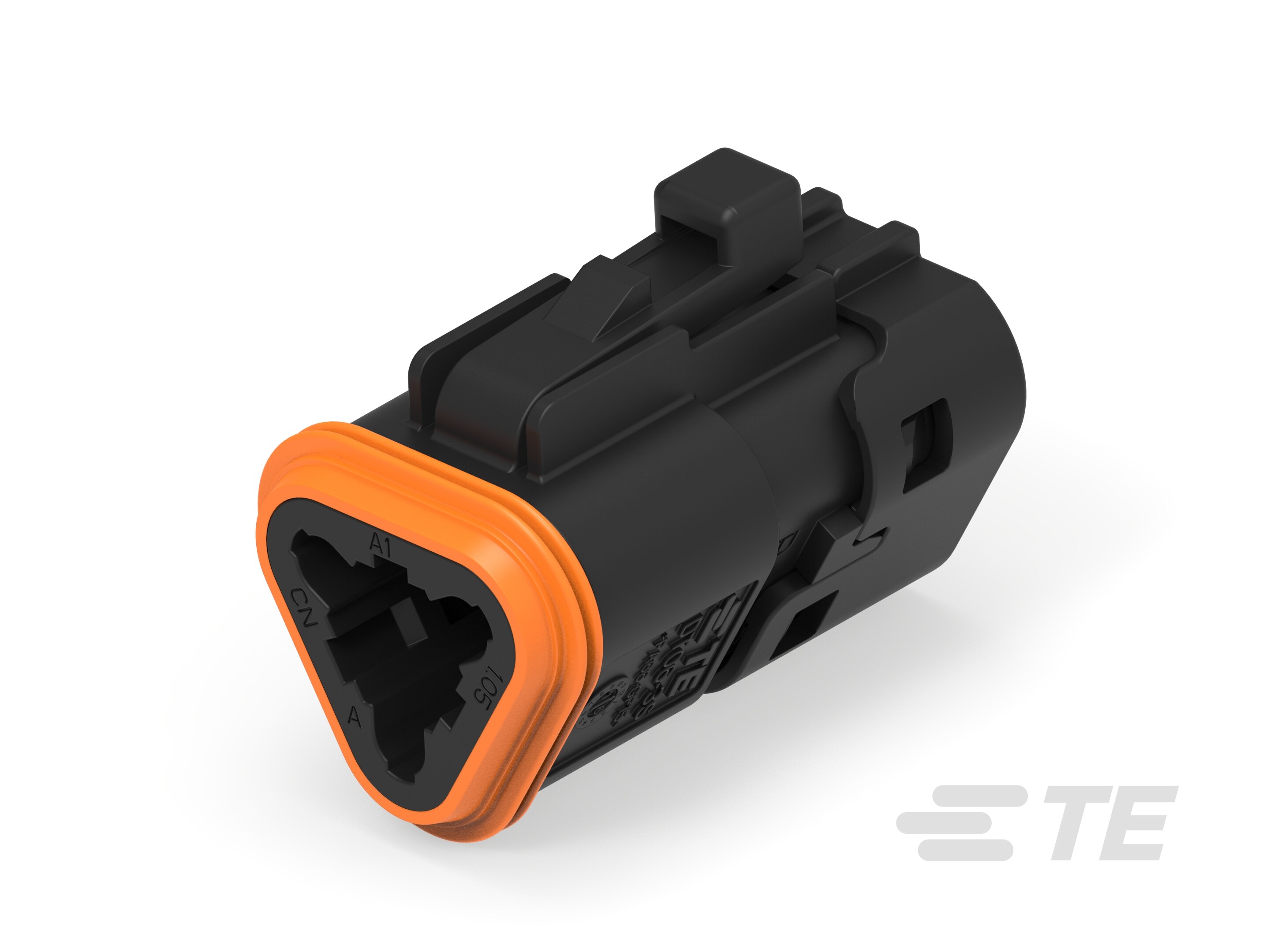 DT06-3S-TN32, PLG, 3P, BLK, N, SNAPCAP-1-2303816-3