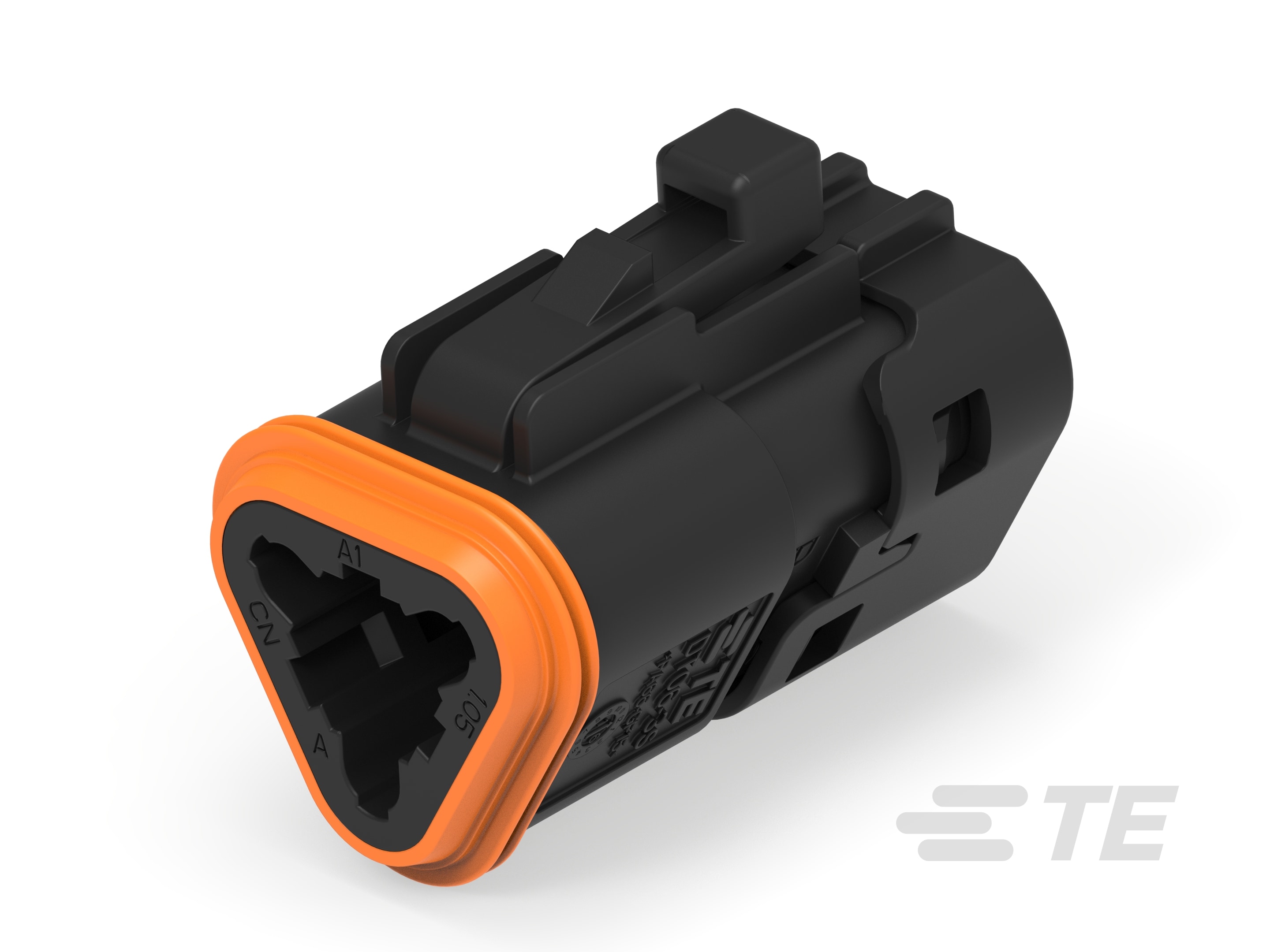 DT06-3S-TE32, PLG, 3P, BLK, E, SNAPCAP-1-2303816-4