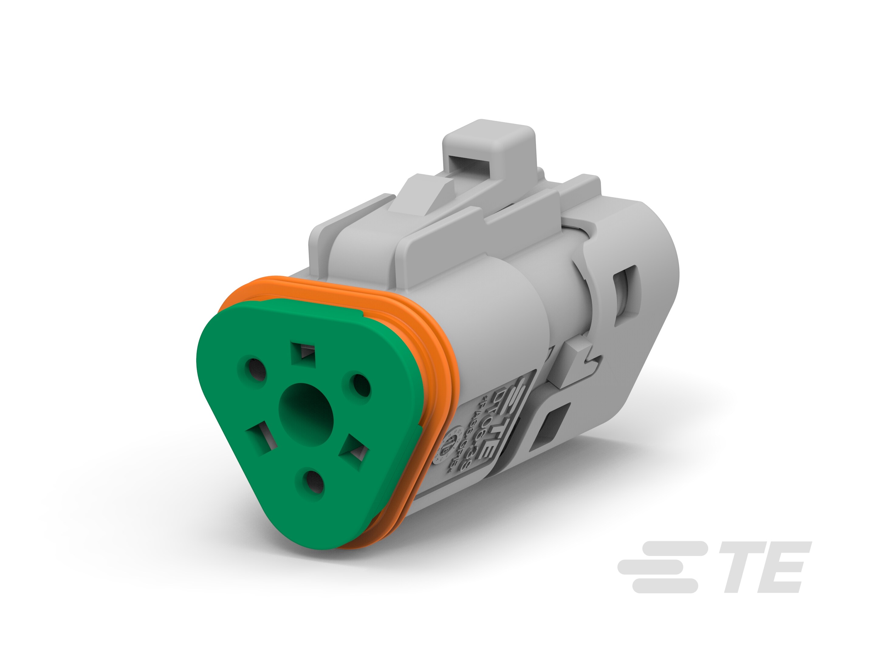 DT06-3S-TB31, PLG, 3POS, GRY, BLKED, CAP-1-2303816-5