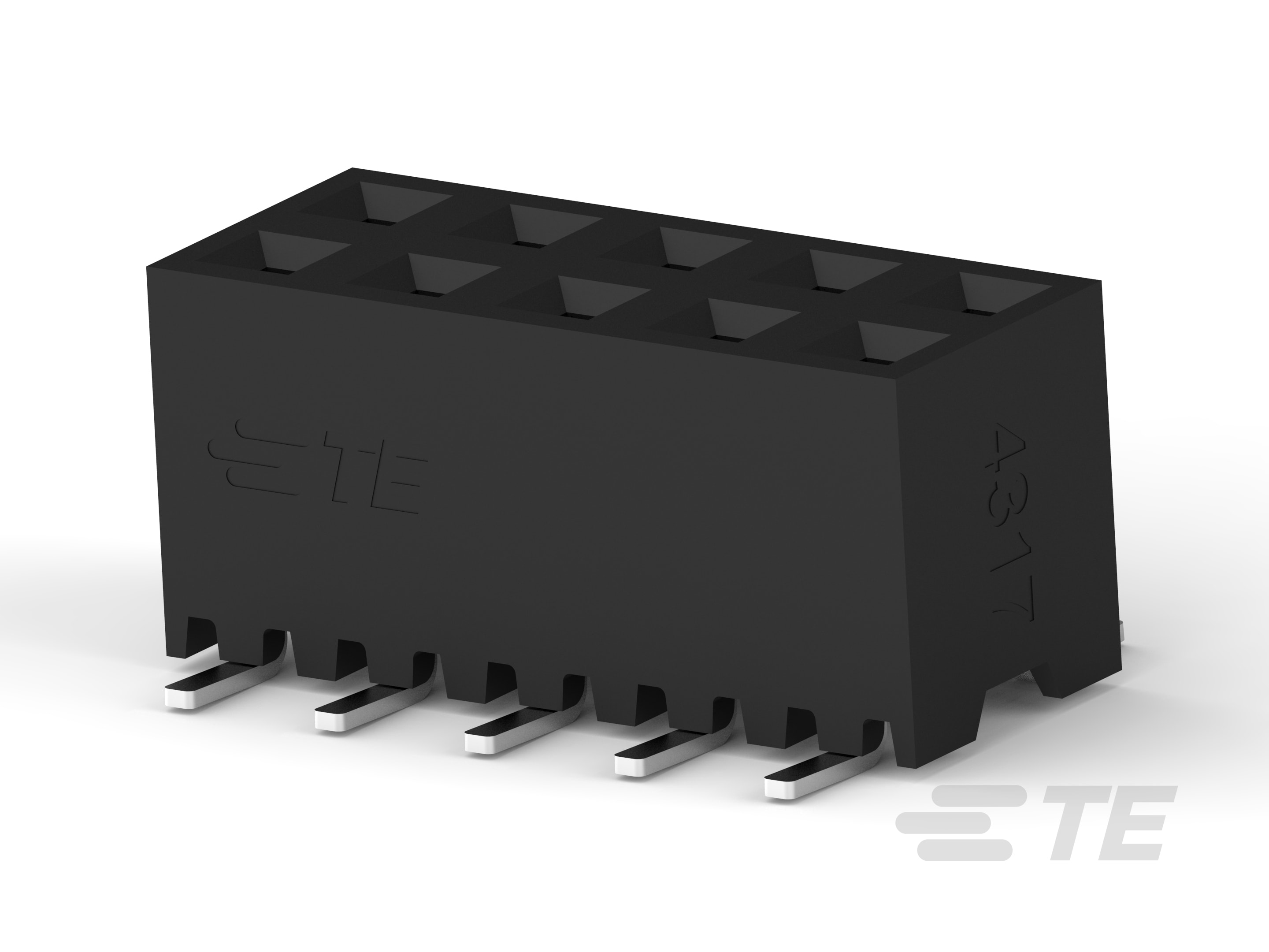 10P,2MM,B-B,REC,DRVT,SMD,0.1AU,TB,W/CP-1-2314844-0