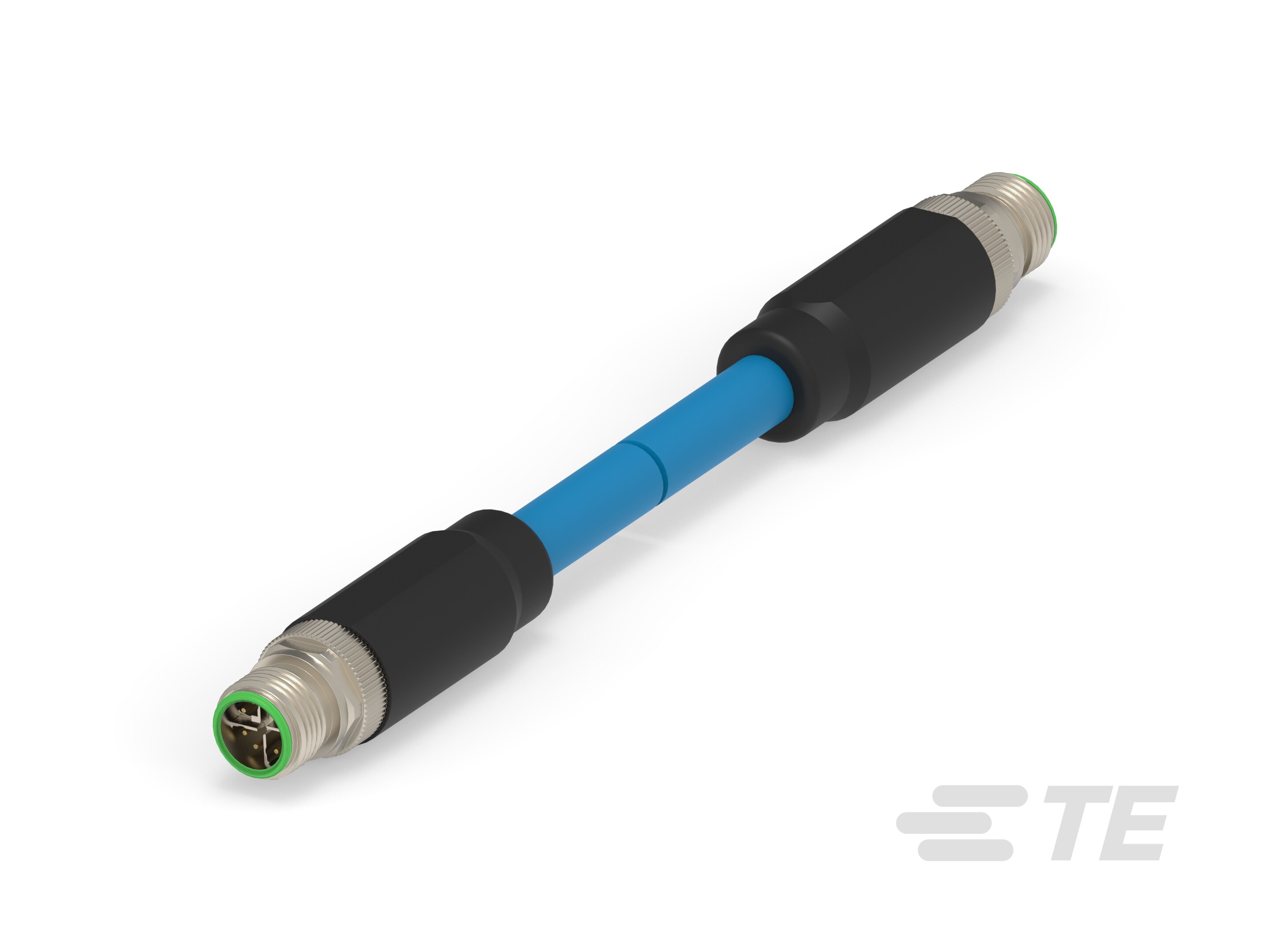 M12 X-CODE CABLE ASSY.(PLUG-PLUG) 12.5 M-3-2317142-4