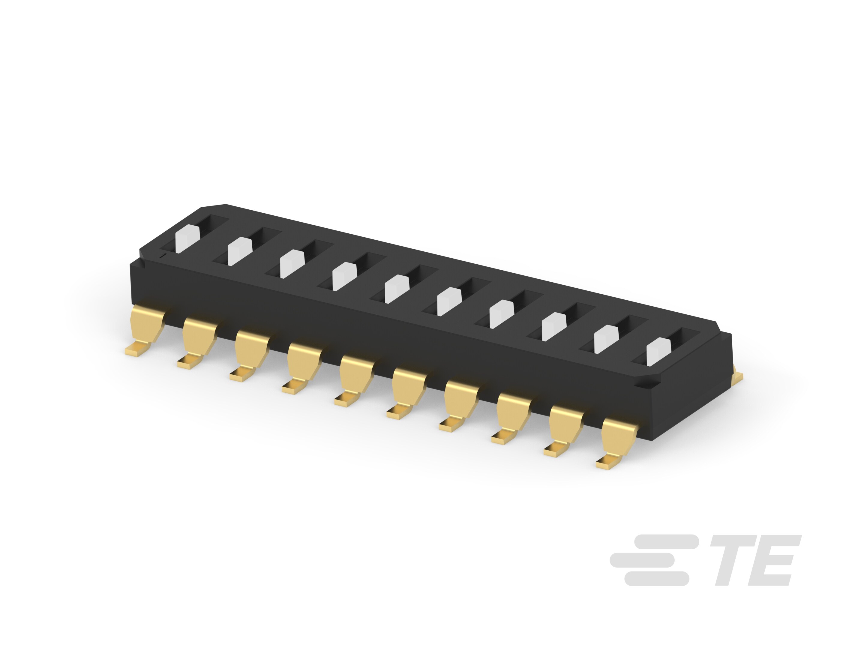 END STACK DIP 10P G RAISED  TUBE-1-2319847-0