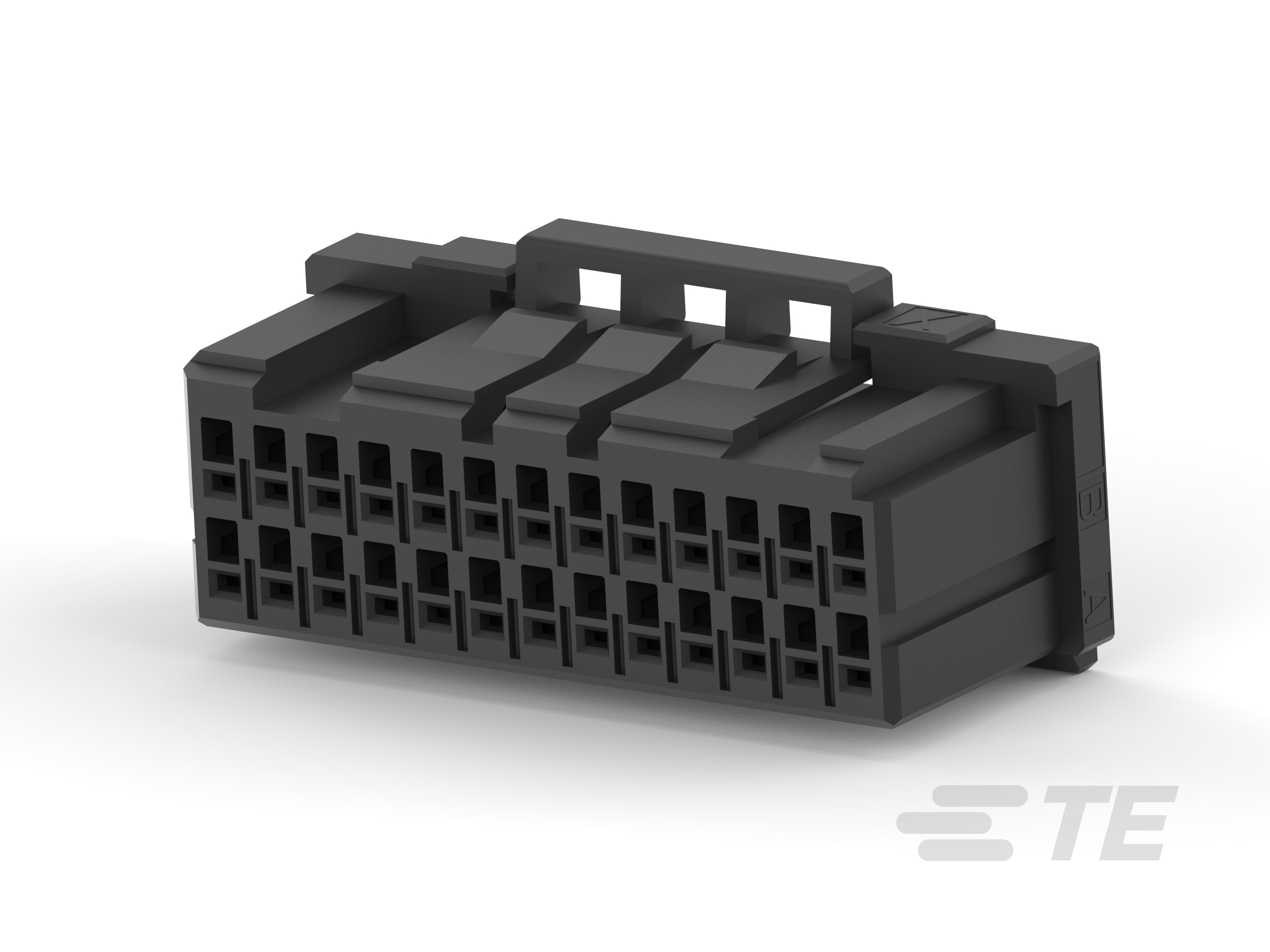 DYNAMIC 1100D REC HSG Y 26P BLACK-2-1827863-3