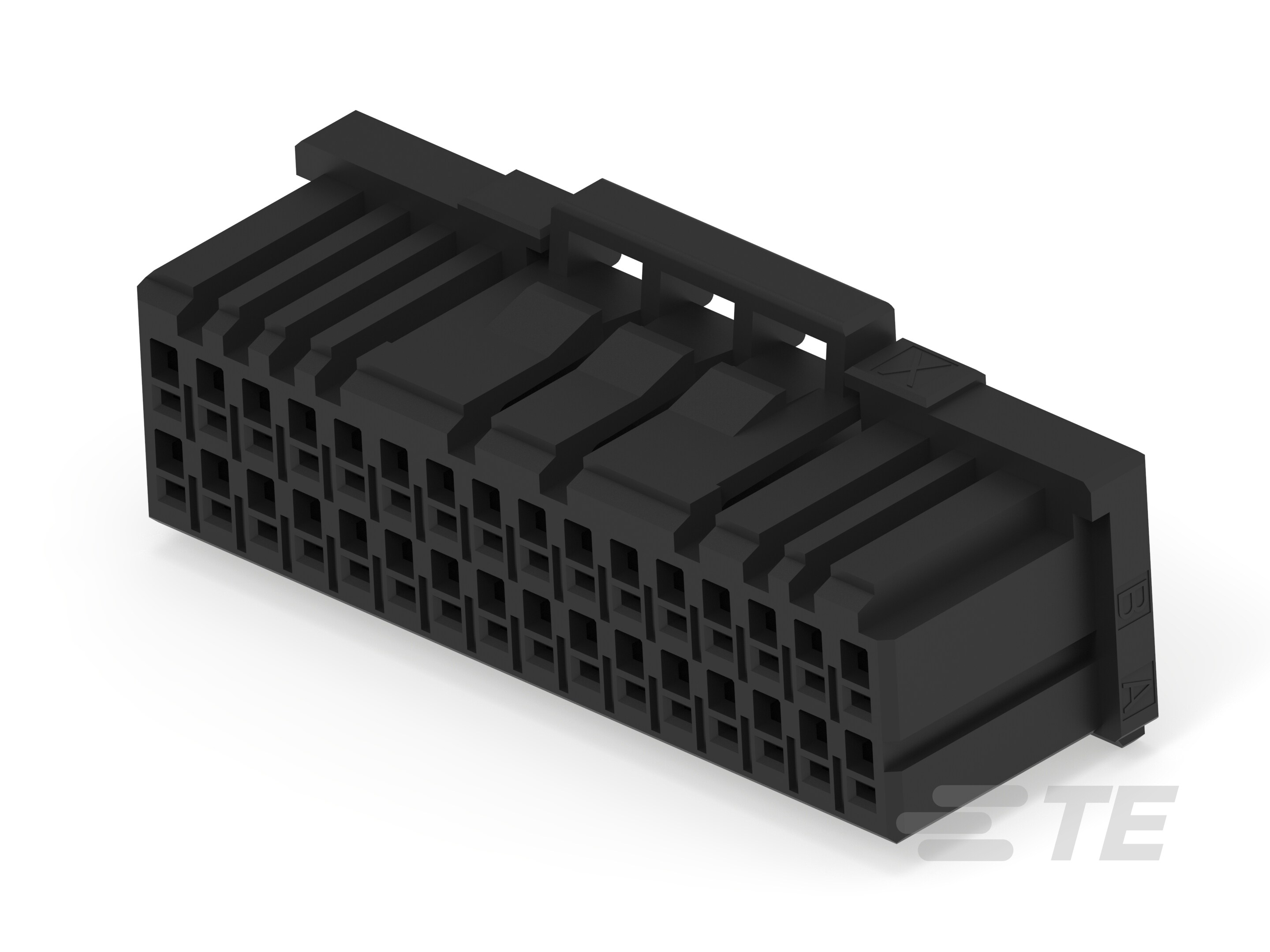 DYNAMIC 1100D REC HSG X 32P BLACK-1-1827863-6