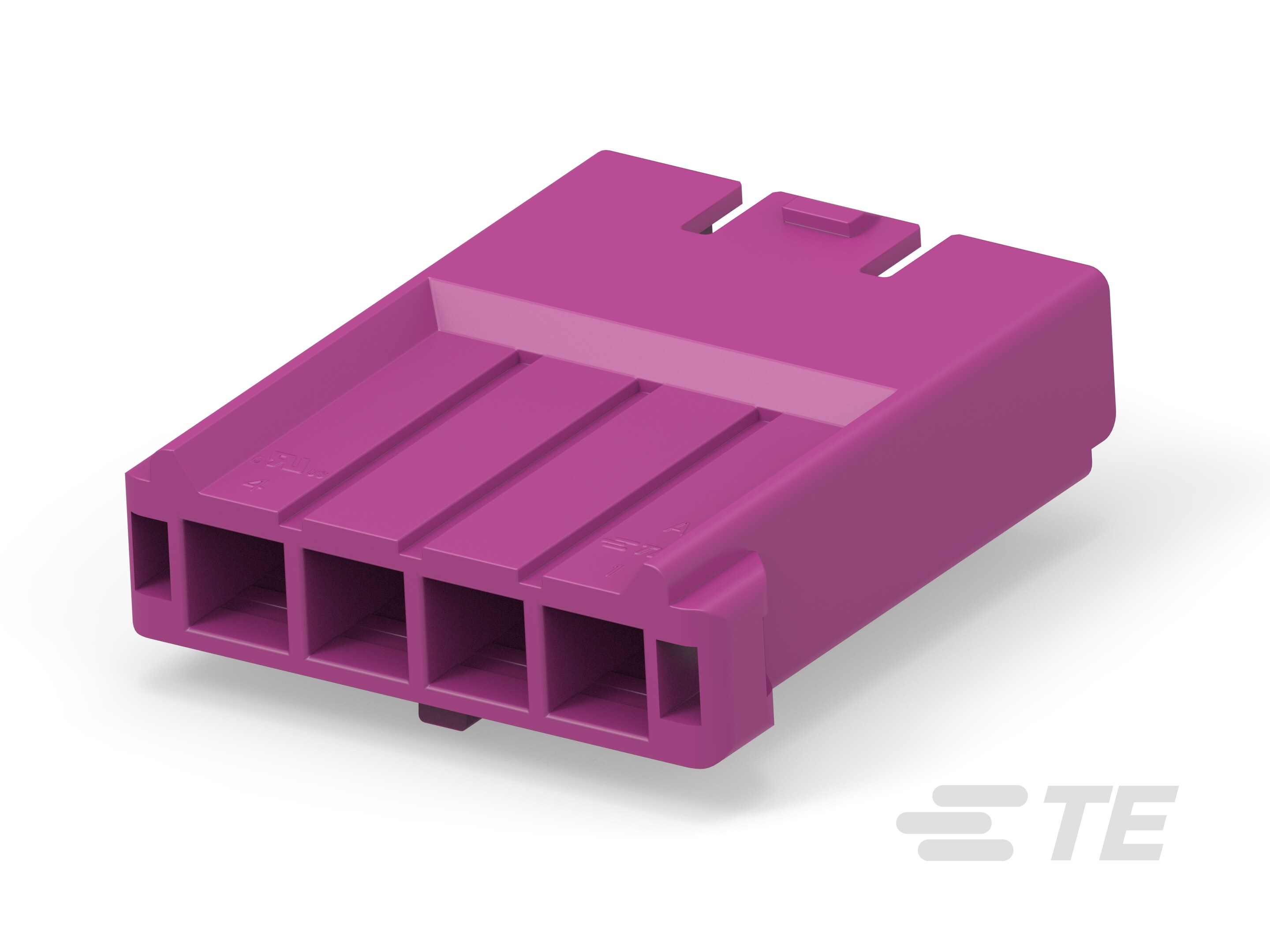 5.0 Power Key WTW Cap HSG, 4P Violet-1-2430787-2