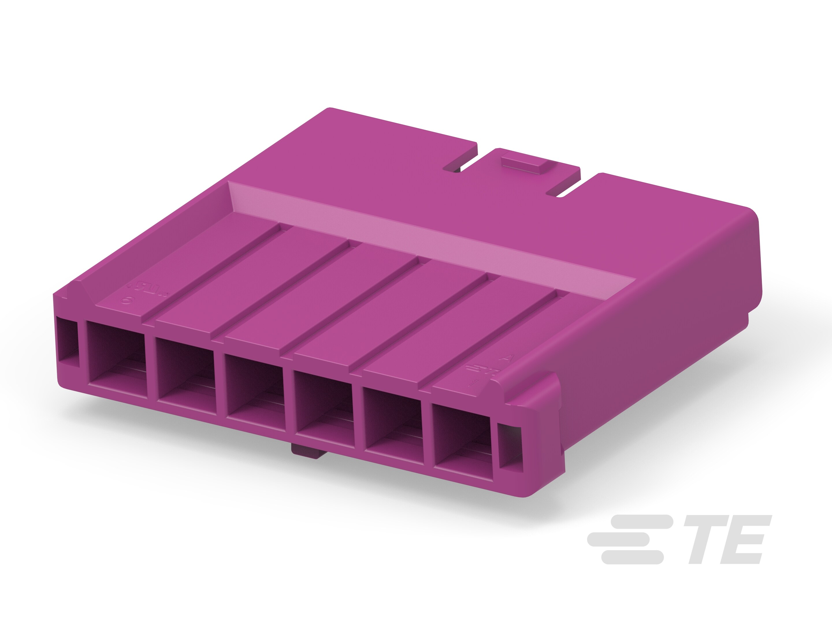 5.0 Power Key WTW Cap HSG, 6P Violet-1-2430788-2