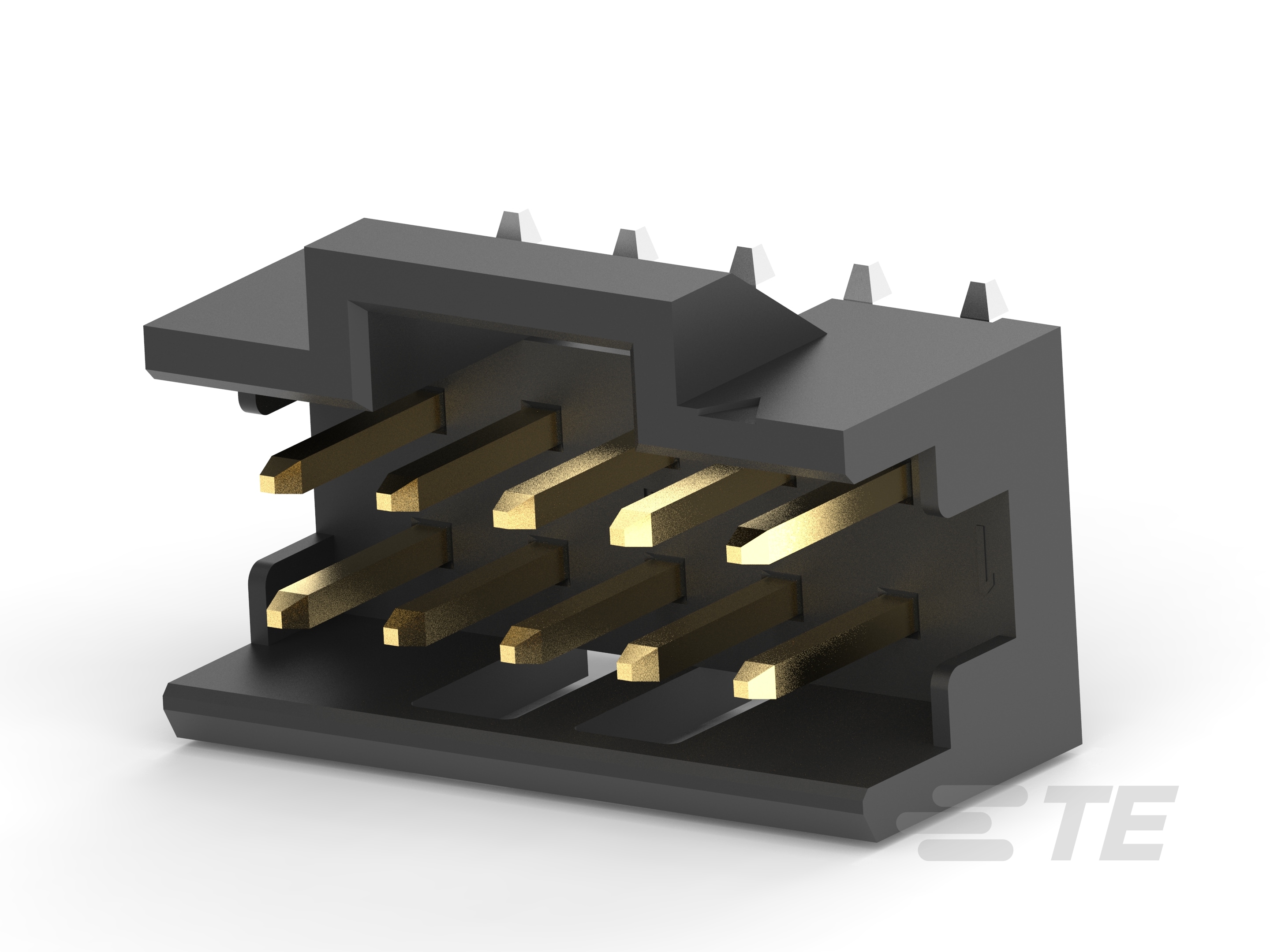 10P,2MM,PL HDR,DRVT,SMD,0.38AU,TB W/CAP-1-2823951-0