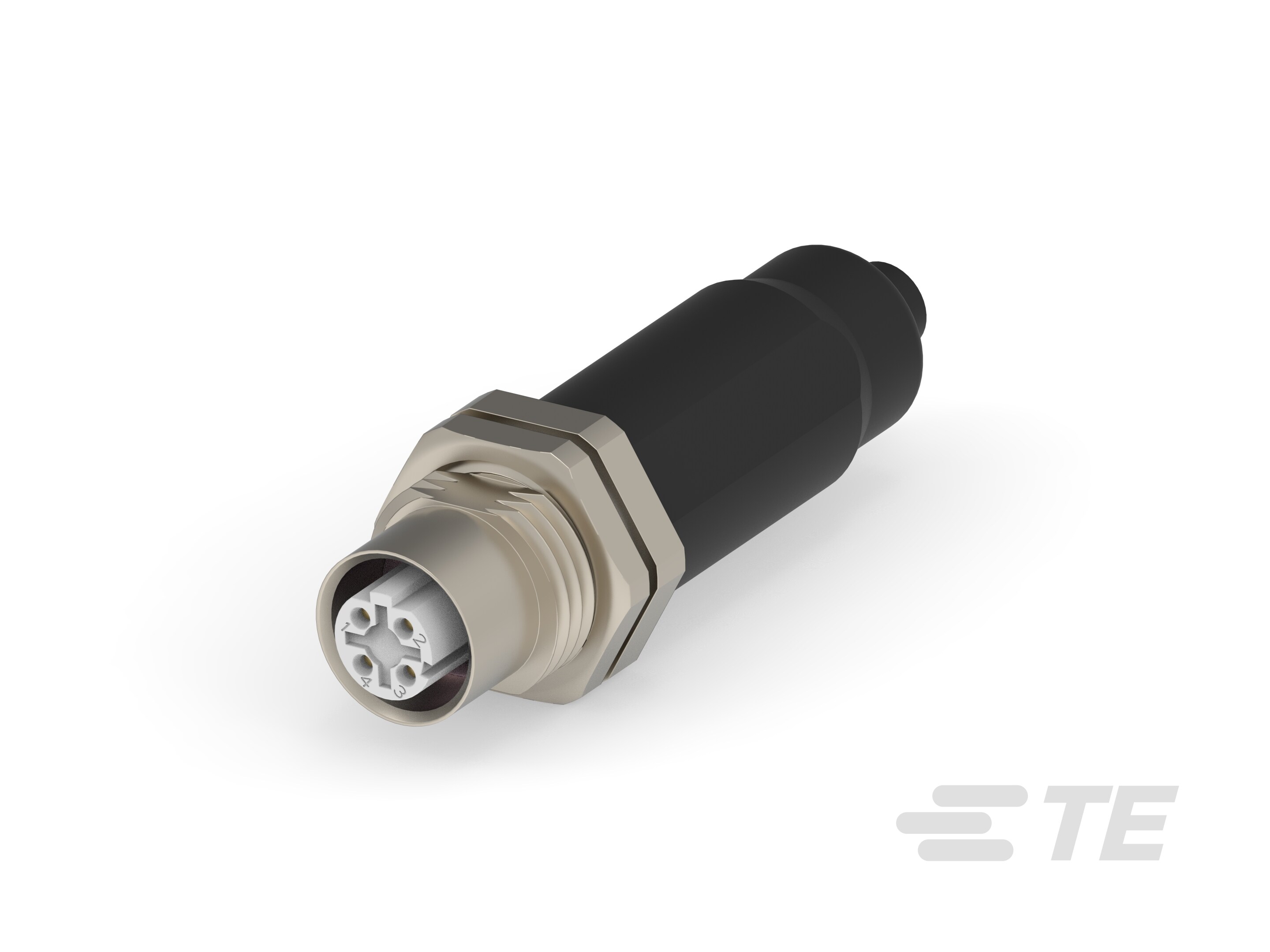 M12 D-F-4 CRIMP CAT 5E 6.5MM, TE-2-2823446-1