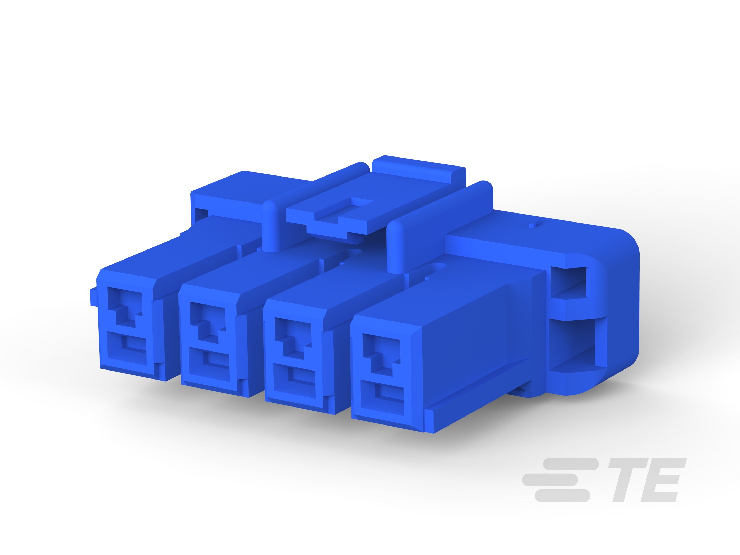 5MM POWER KEY 4P PLUG HSG BLUE-2-1376390-3