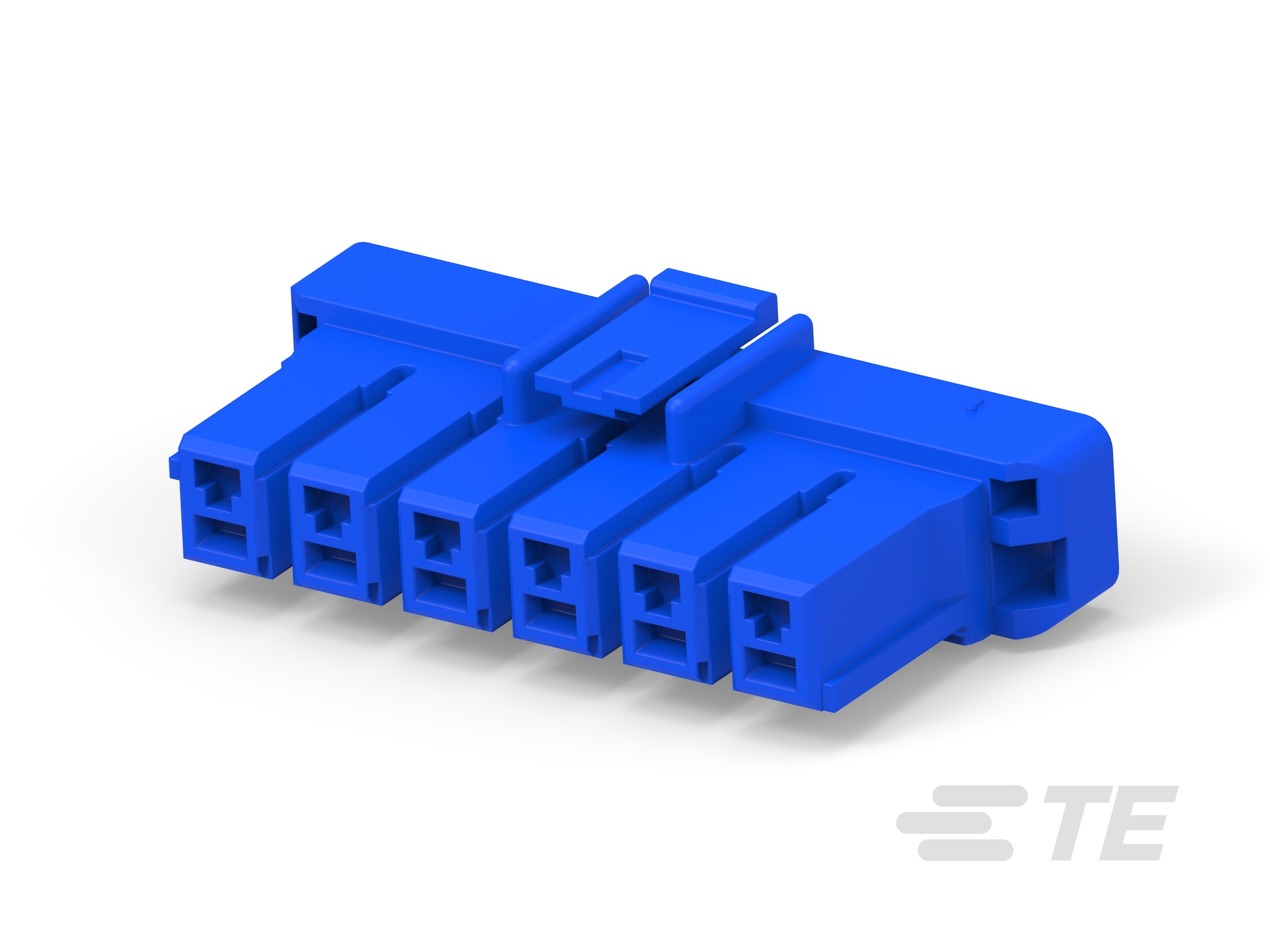 5MM POWER KEY 6P PLUG HSG BLUE-2-1376391-3
