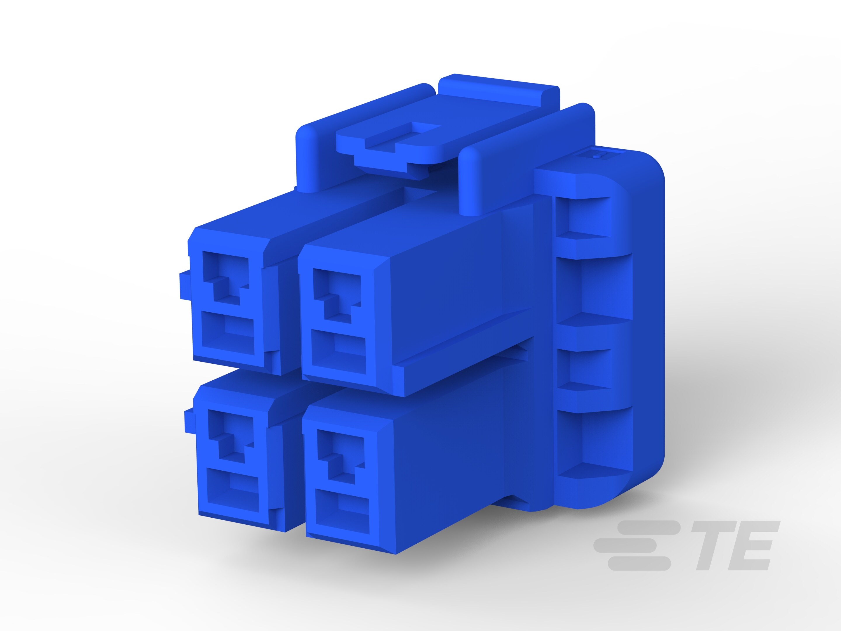 5MM POWER KEY 4P PLUG 2ROW BLU-2-1376392-3
