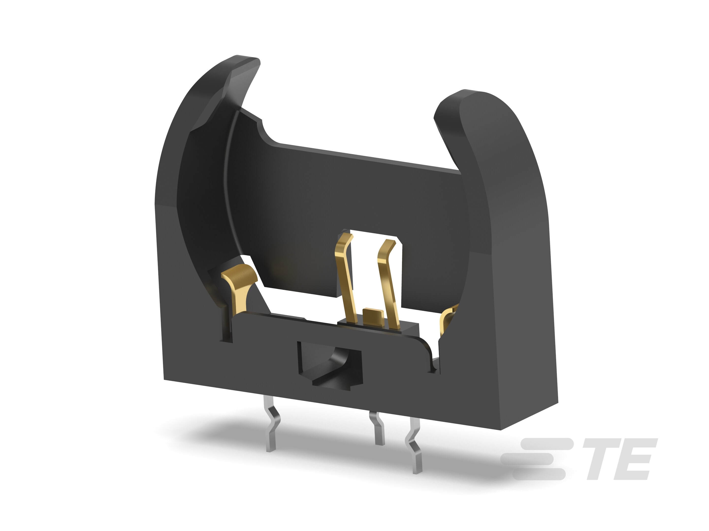Battery Holder, 3.6mm, BLK,low profile-1775485-5