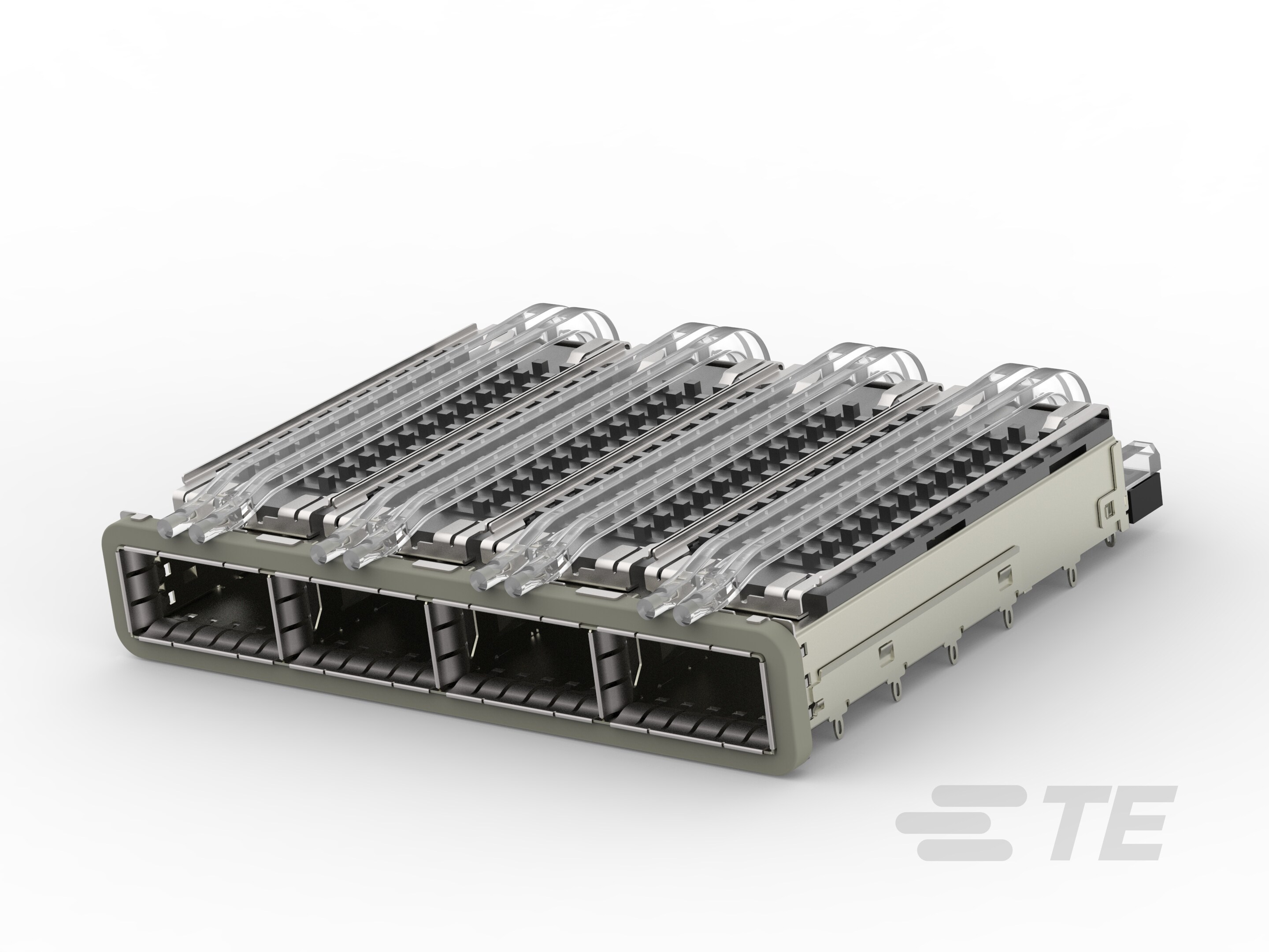 CAGE ASSY, 1X4, QSFP28, GASKET, HS, LP-2-2170785-1