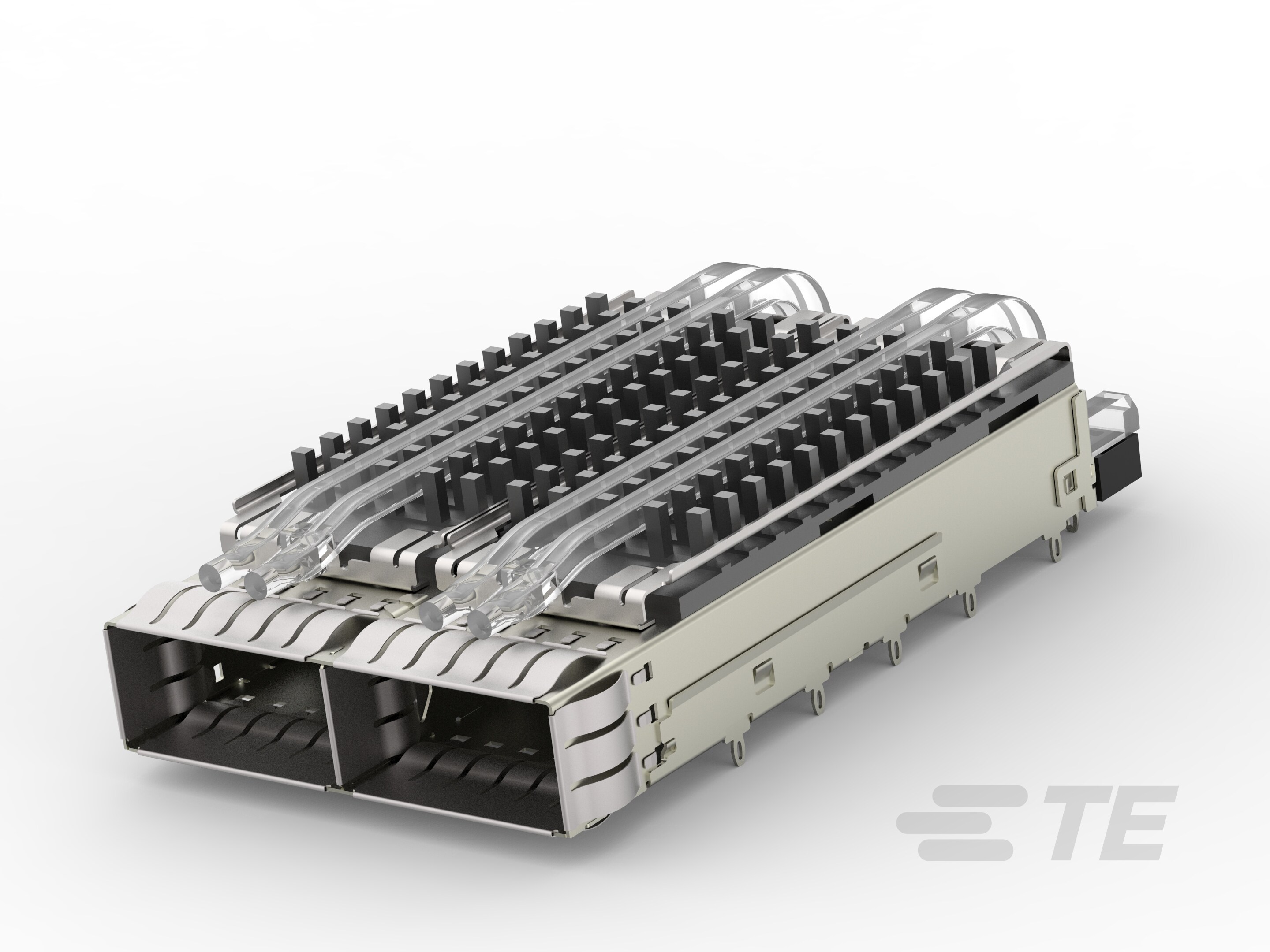 QSFP28, 1X2, CAGE ASSY, SPRING, HS, LP-2-2170808-2