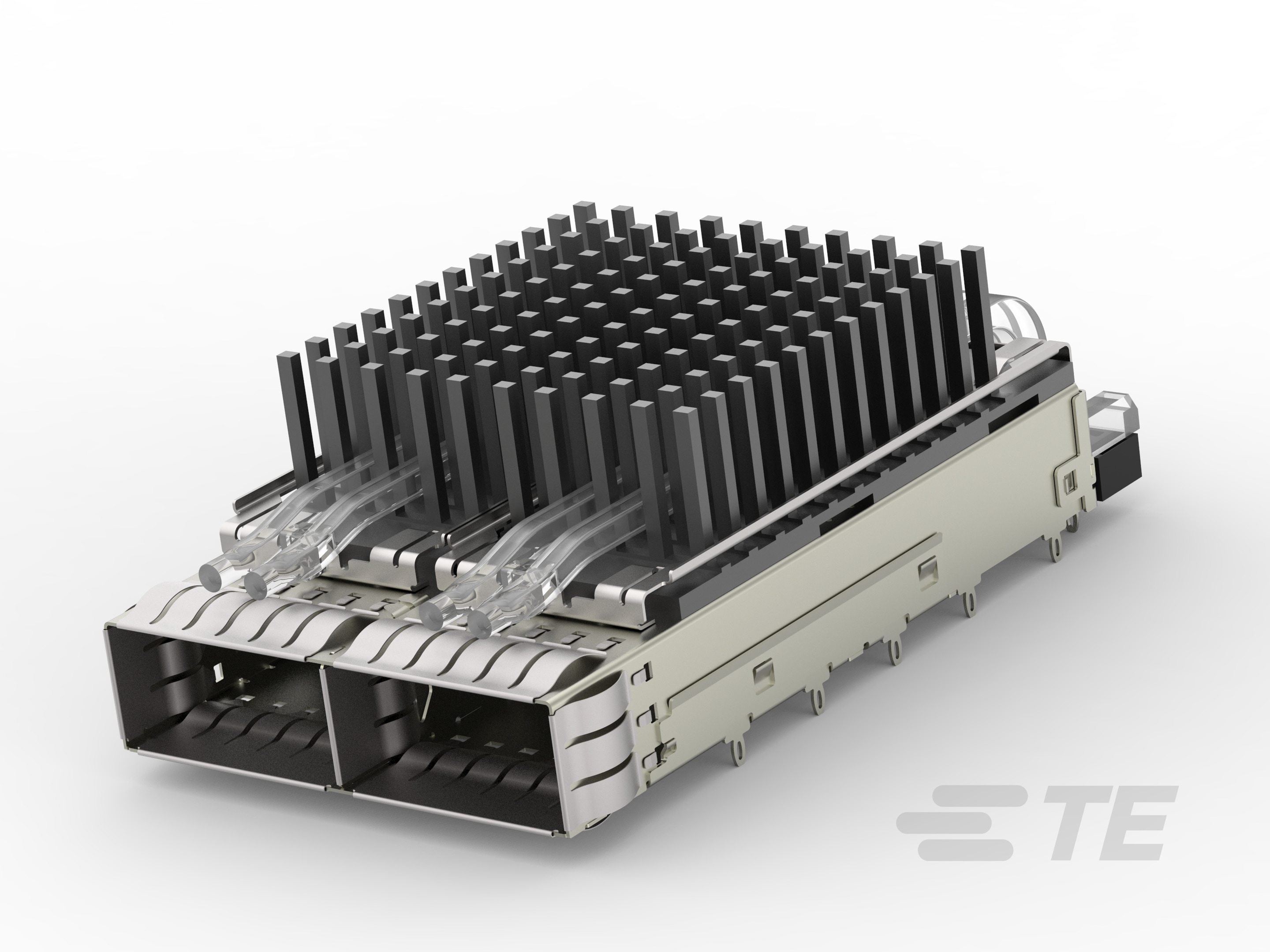 QSFP28, 1X2, CAGE ASSY, SPRING, HS, LP-2-2170808-6