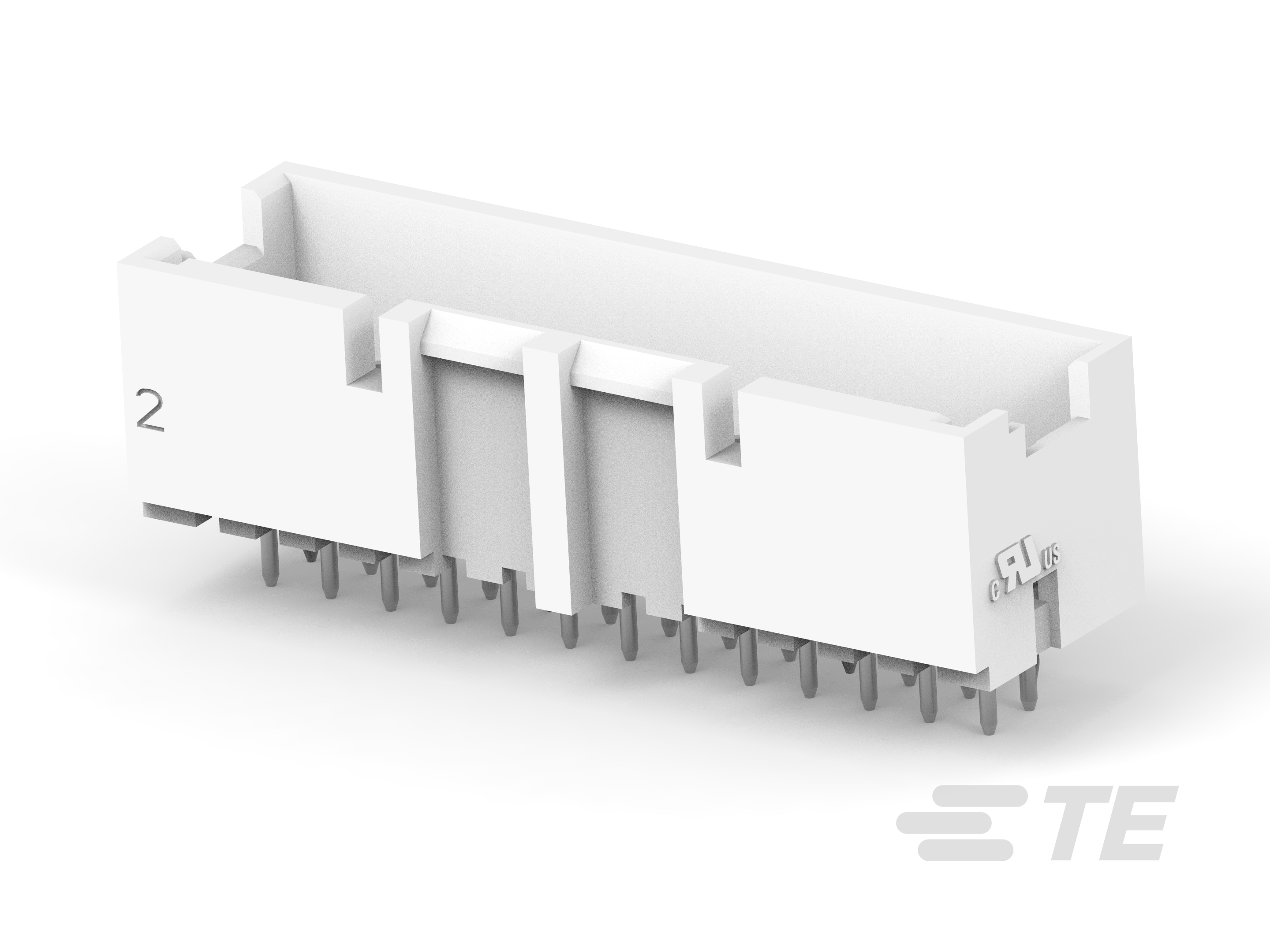 ASSY,HDR,VERT,GWT,BOSSED,DUAL ROW, EP2.5-2-2324245-6