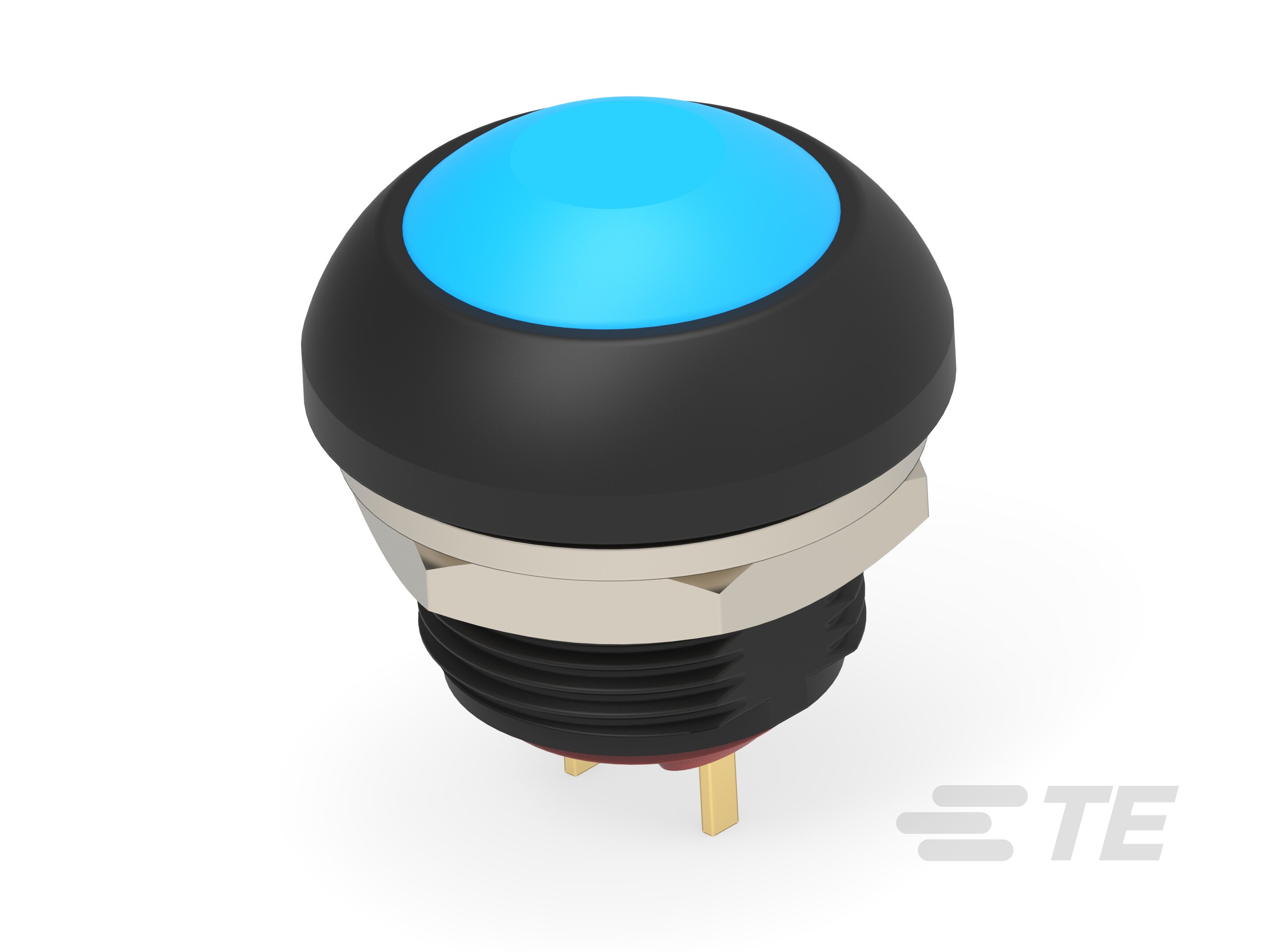 PB OFF/ON FC BLU M4 TERM.  IP68-2-2329383-0