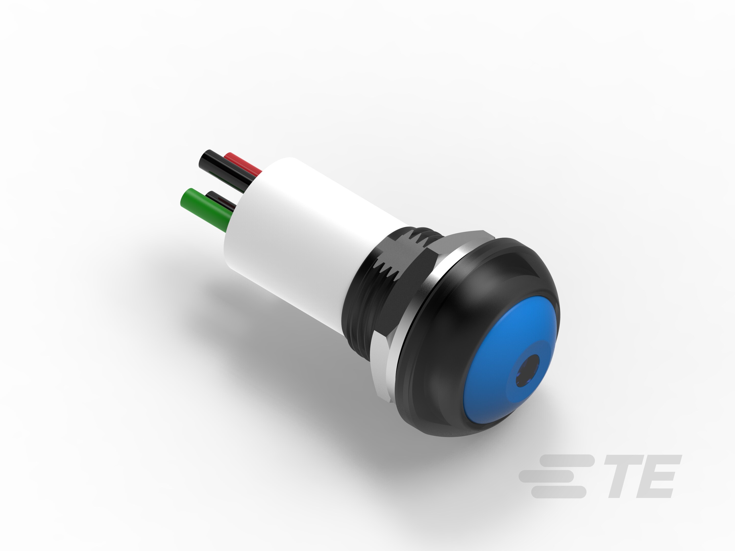 PB OFF/ON FC BLU M1 TERM BLU LED IP68 50-2-2329388-5