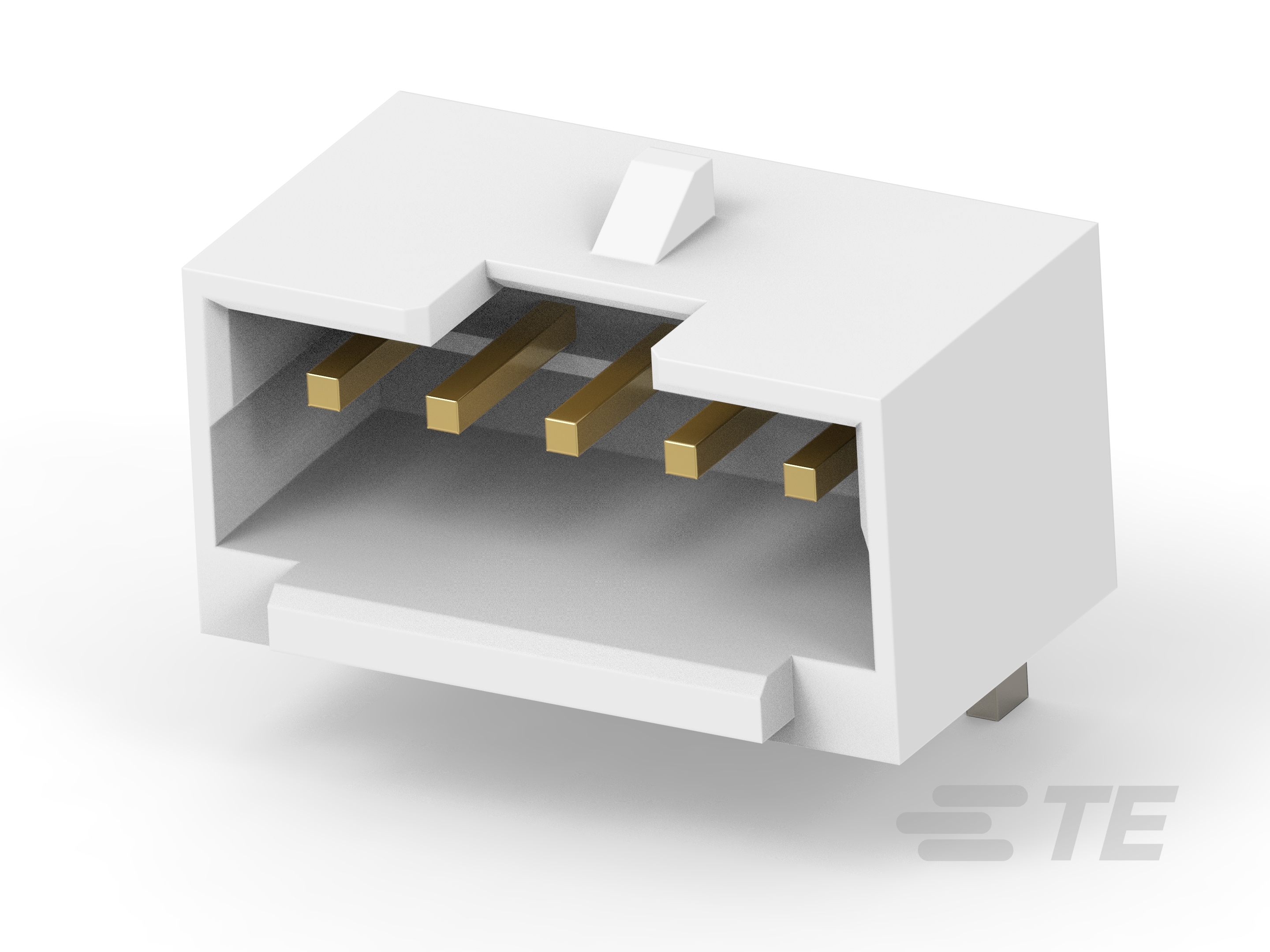 1.5P 5POS WTB VERT BRD W LATCH AU NAT-2-2380320-5