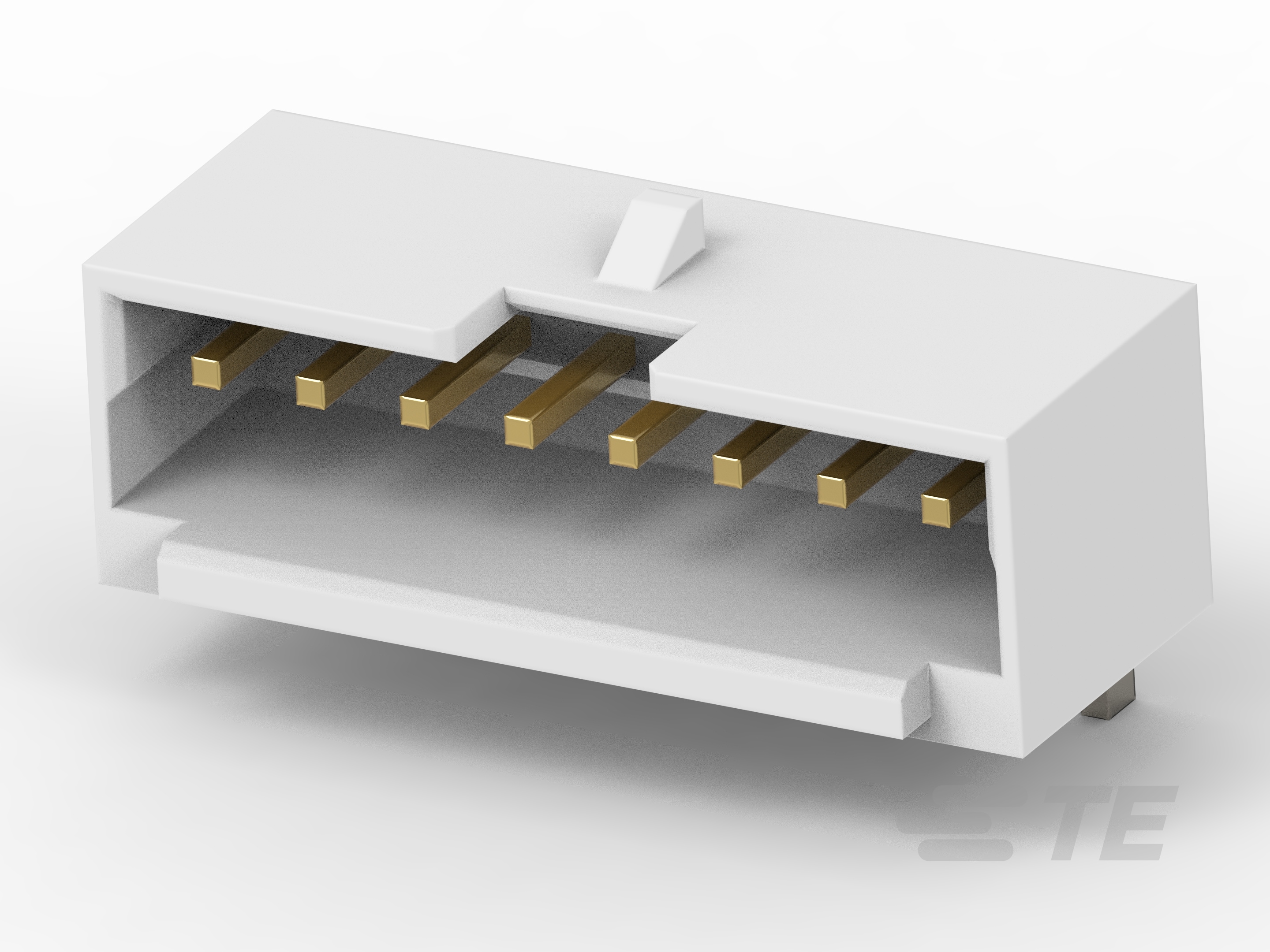1.5P 8POS WTB VERT BRD W LATCH AU NAT-2-2380320-8