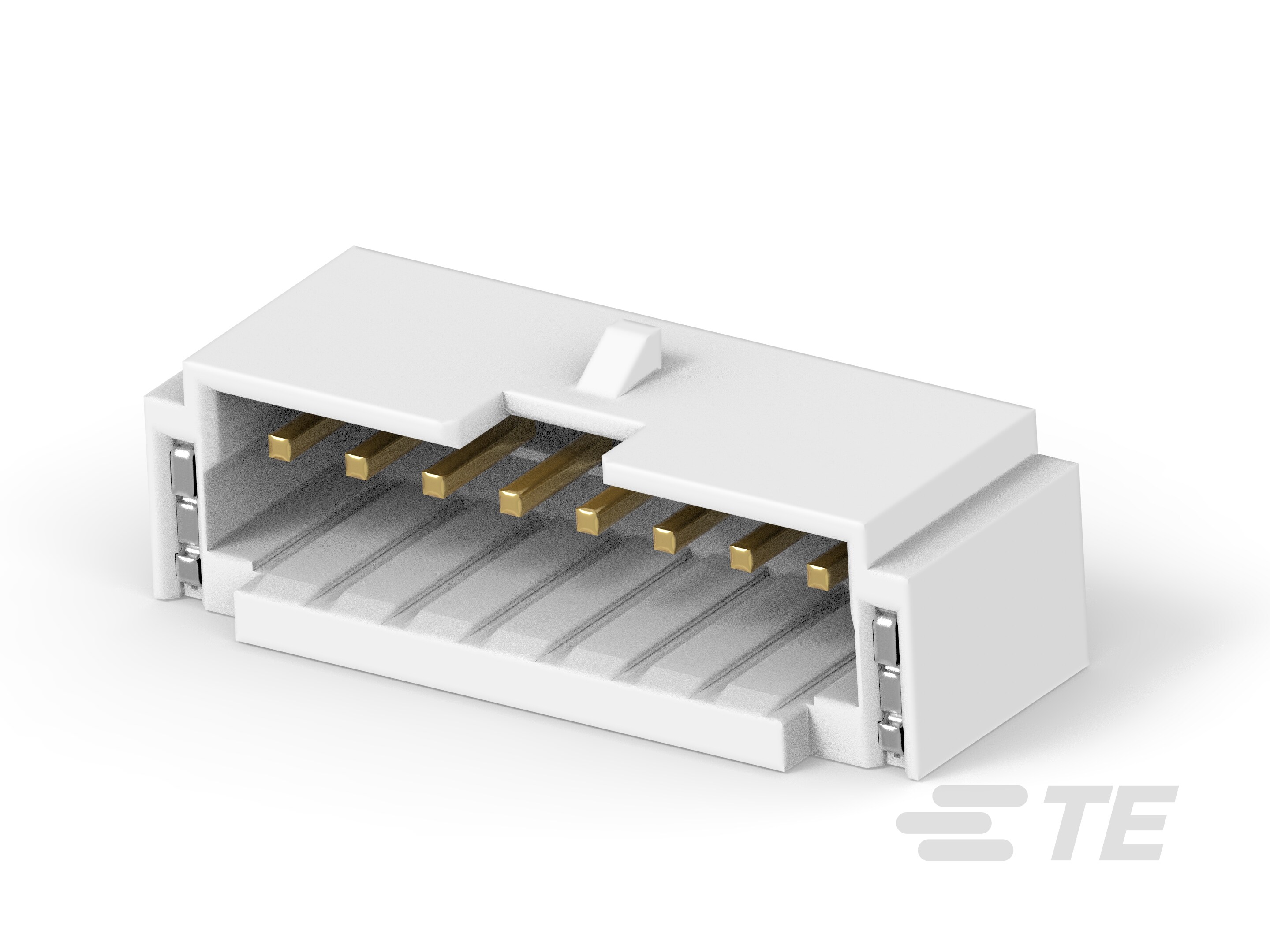 1.5P 8POS WTB R/A BRD W LATCH AU NAT-2-2381626-8