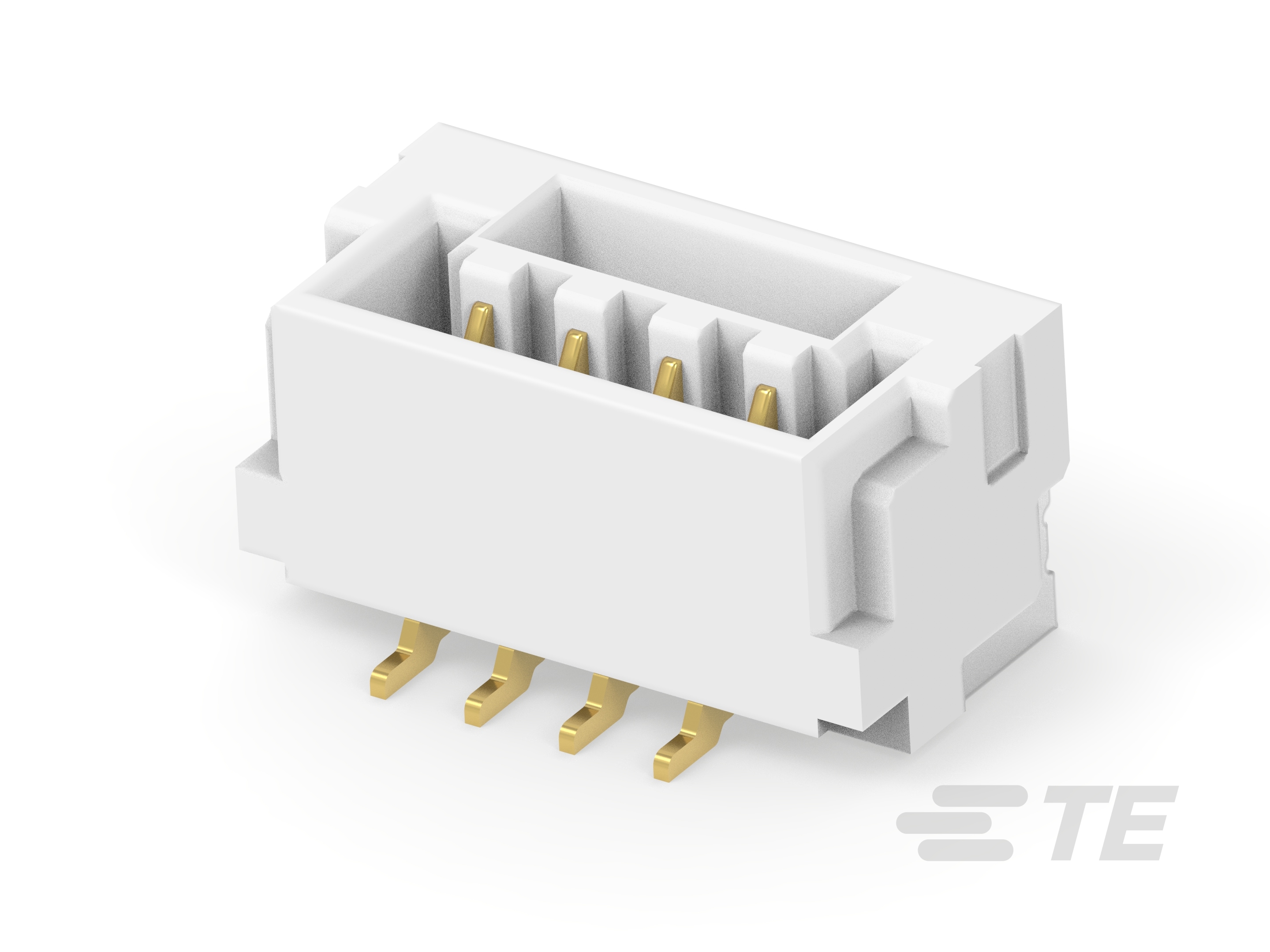 1.25P 4POS WTB VERT BRD W LATCH AU NA-2-2390138-4