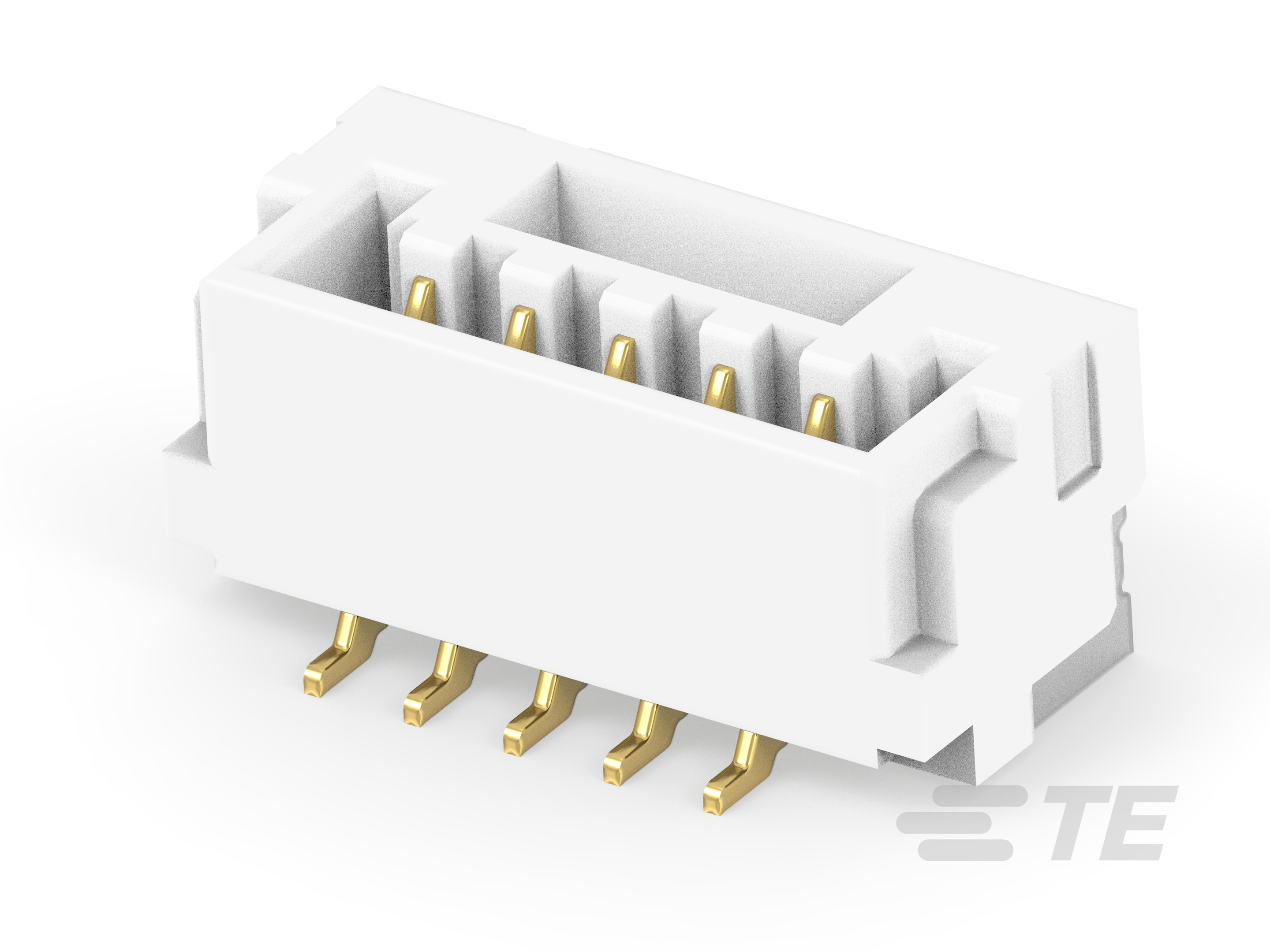 1.25P 5POS WTB VERT BRD W LATCH AU NA-2-2390138-5