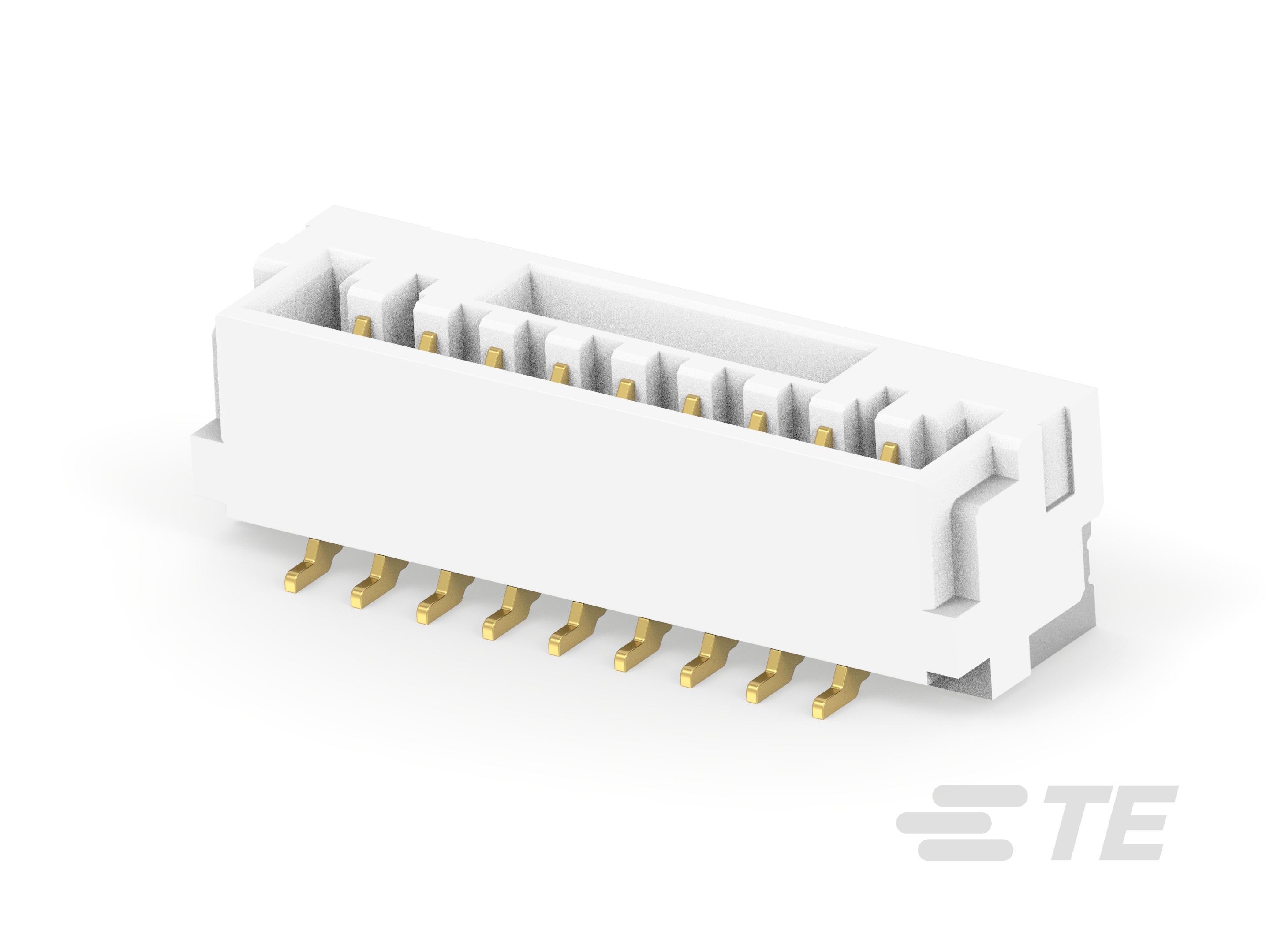 1.25P 9POS WTB VERT BRD W LATCH AU NA-2-2390138-9